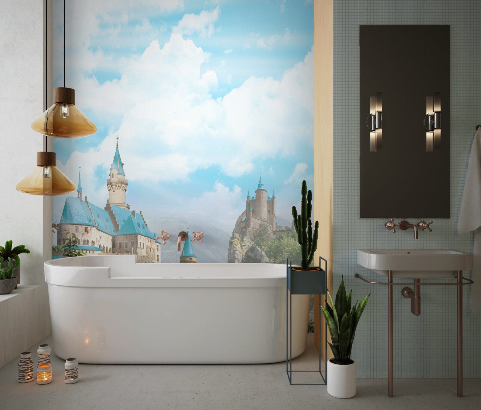 Fototapeta obraz dvoch pevností