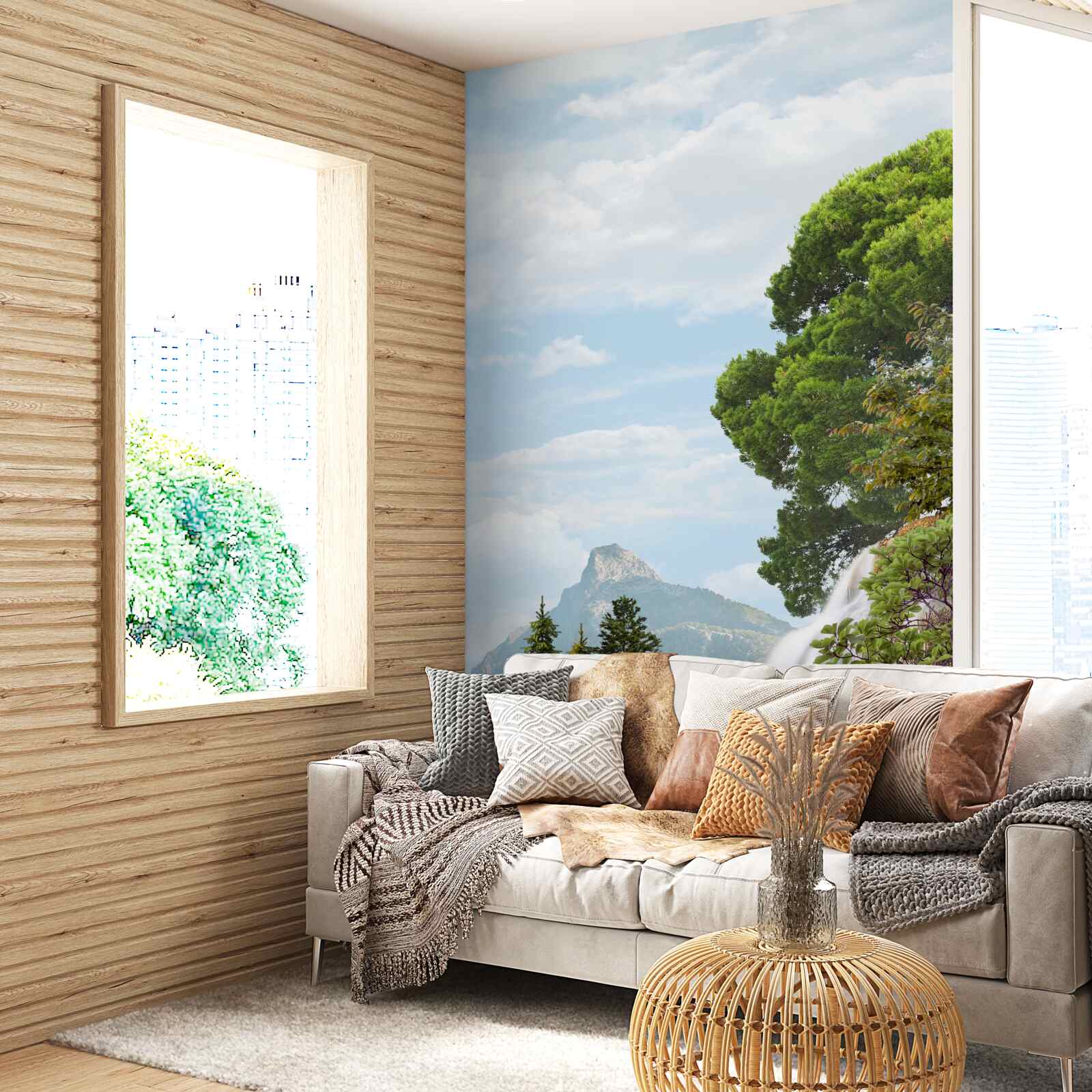 Fototapeta majestátne kaskádové vodopády