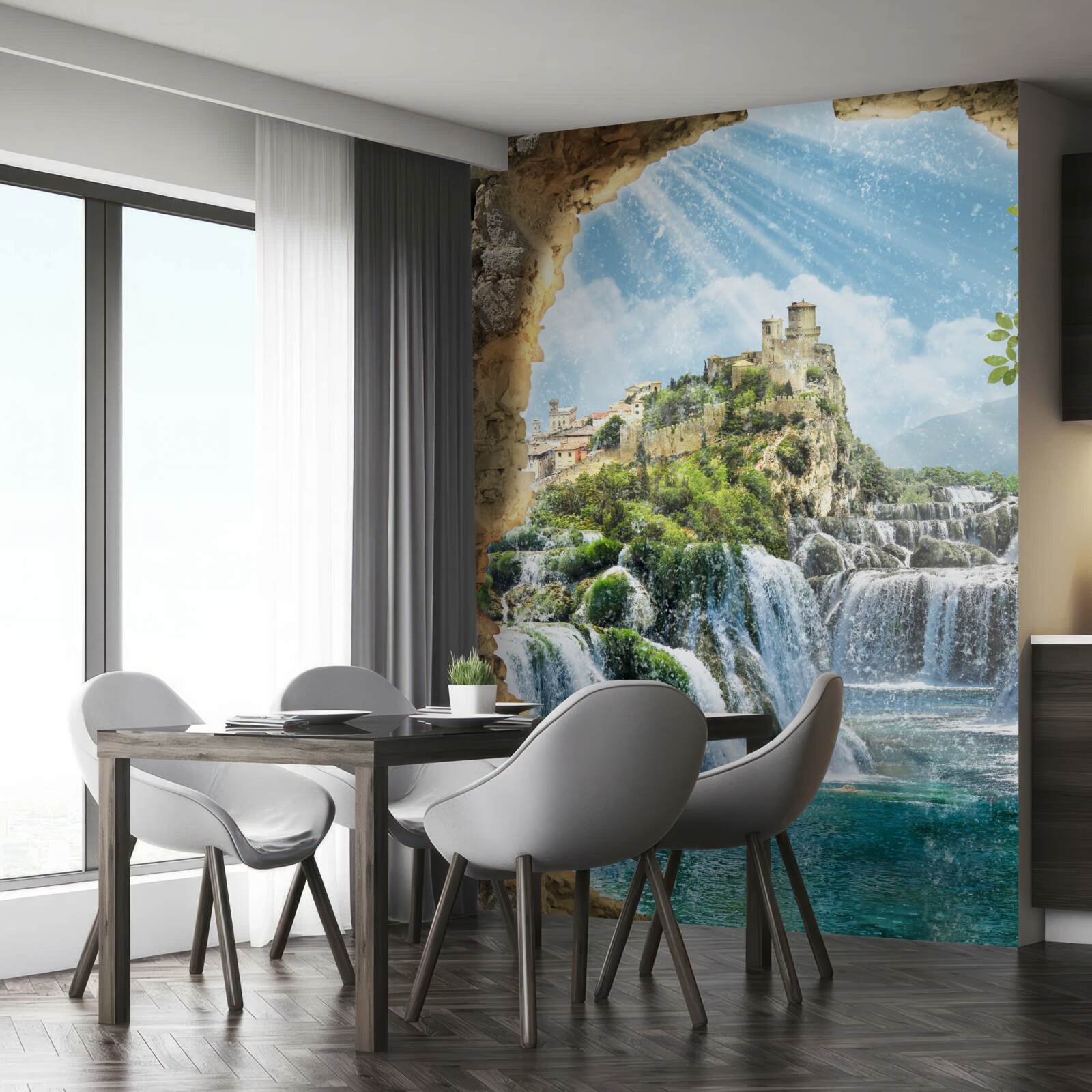 Fototapeta panoráma veľkých vodopádov