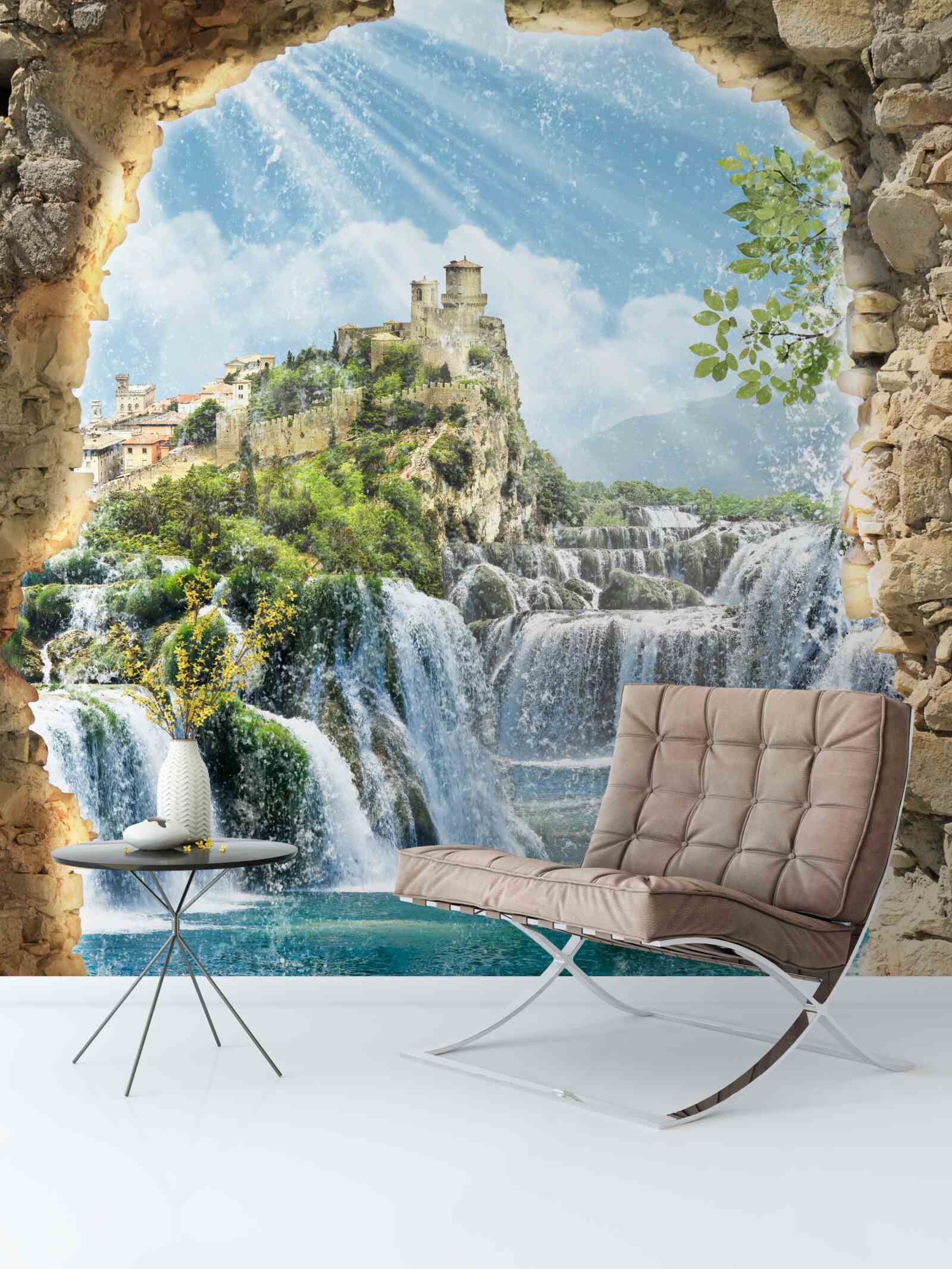 Fototapeta panoráma veľkých vodopádov