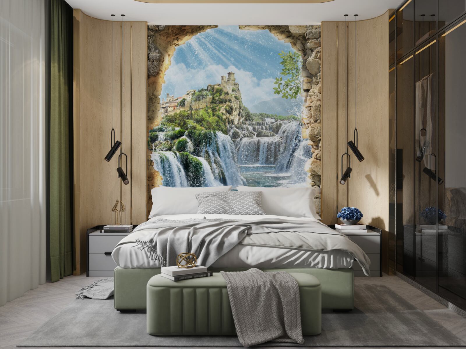 Fototapeta panoráma veľkých vodopádov