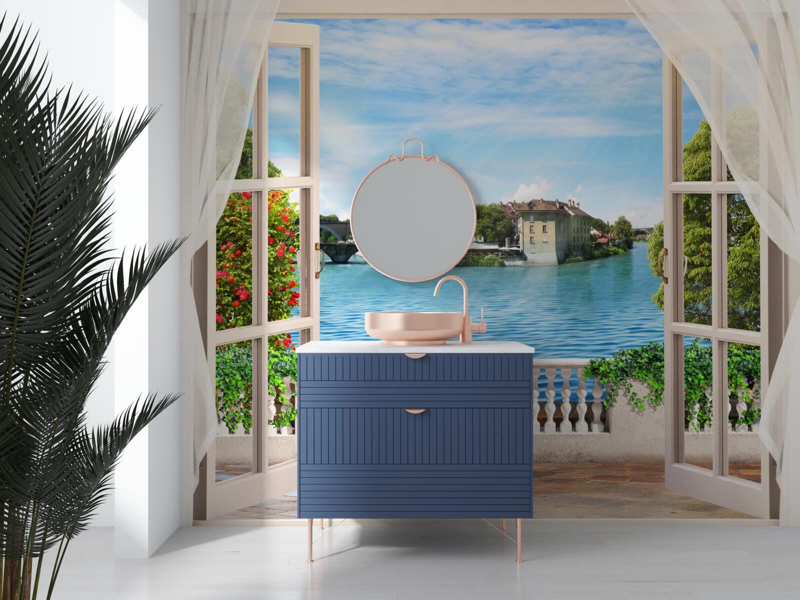 Fototapeta krajina pokojného modrého mora