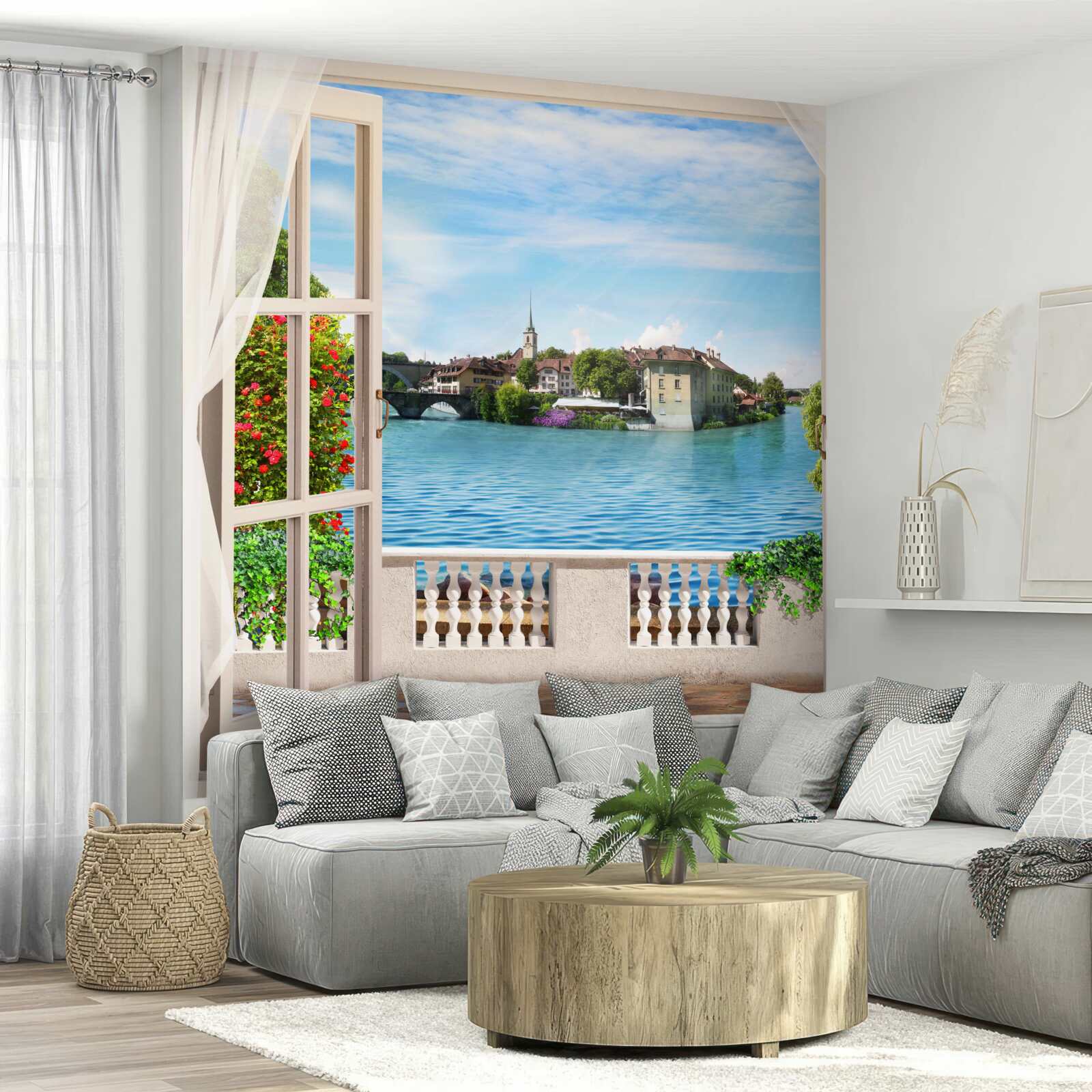 Fototapeta krajina pokojného modrého mora