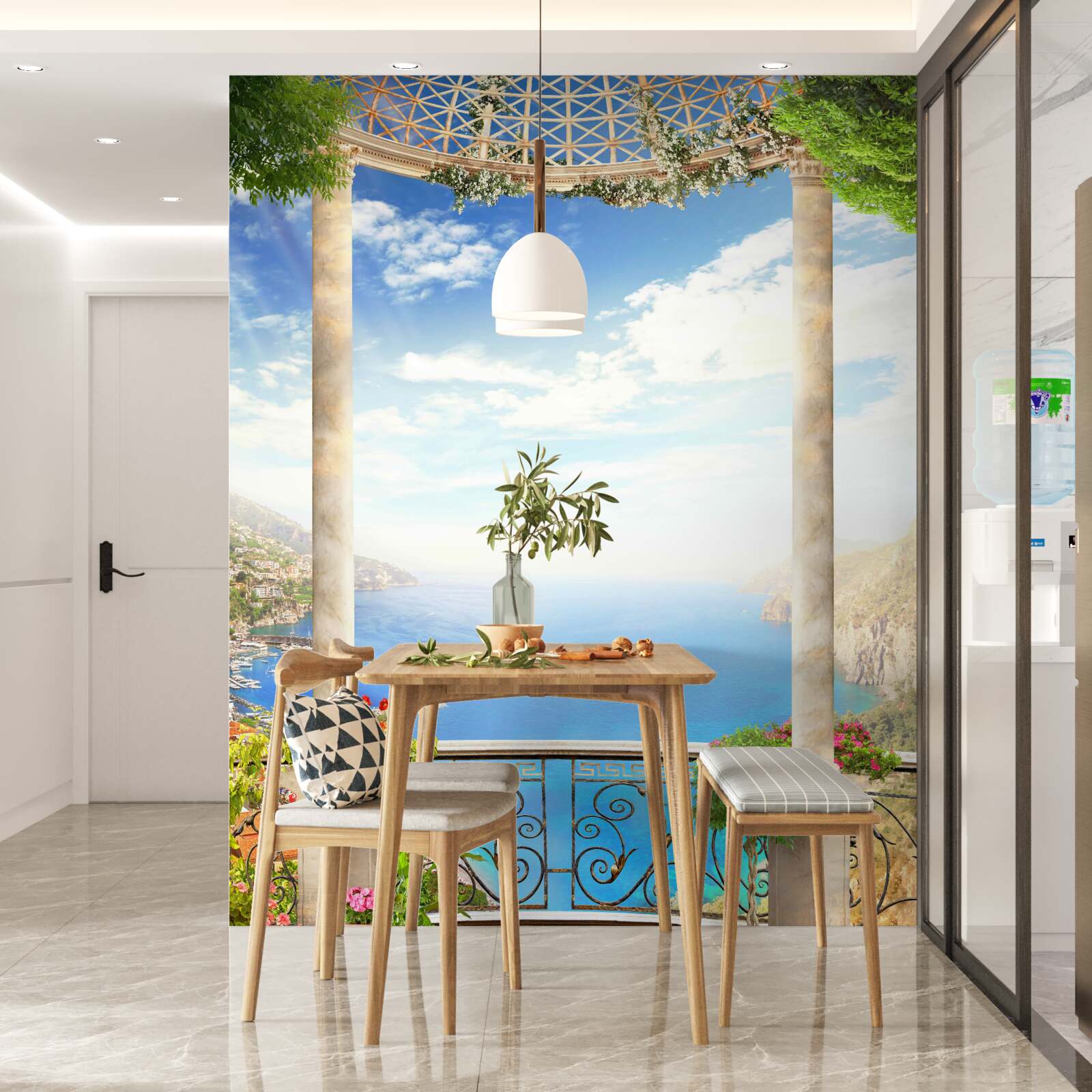 Fototapeta plošina s výhľadom na more