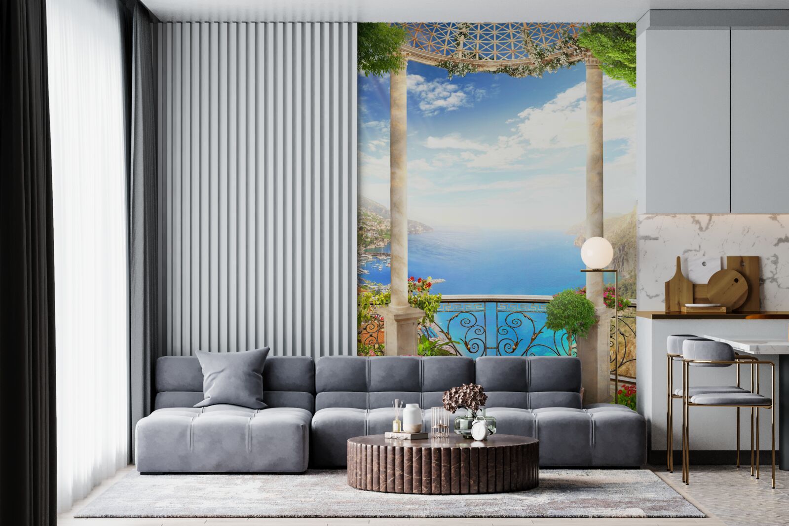 Fototapeta plošina s výhľadom na more