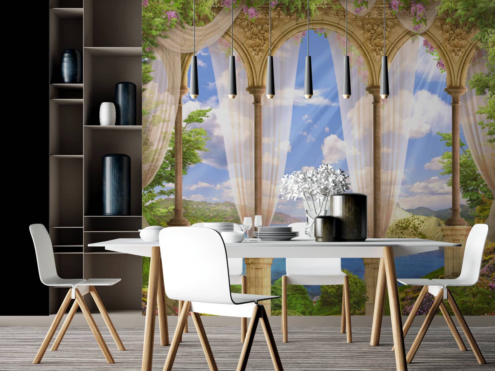 Fototapeta z terasy sa otvára morská hladina