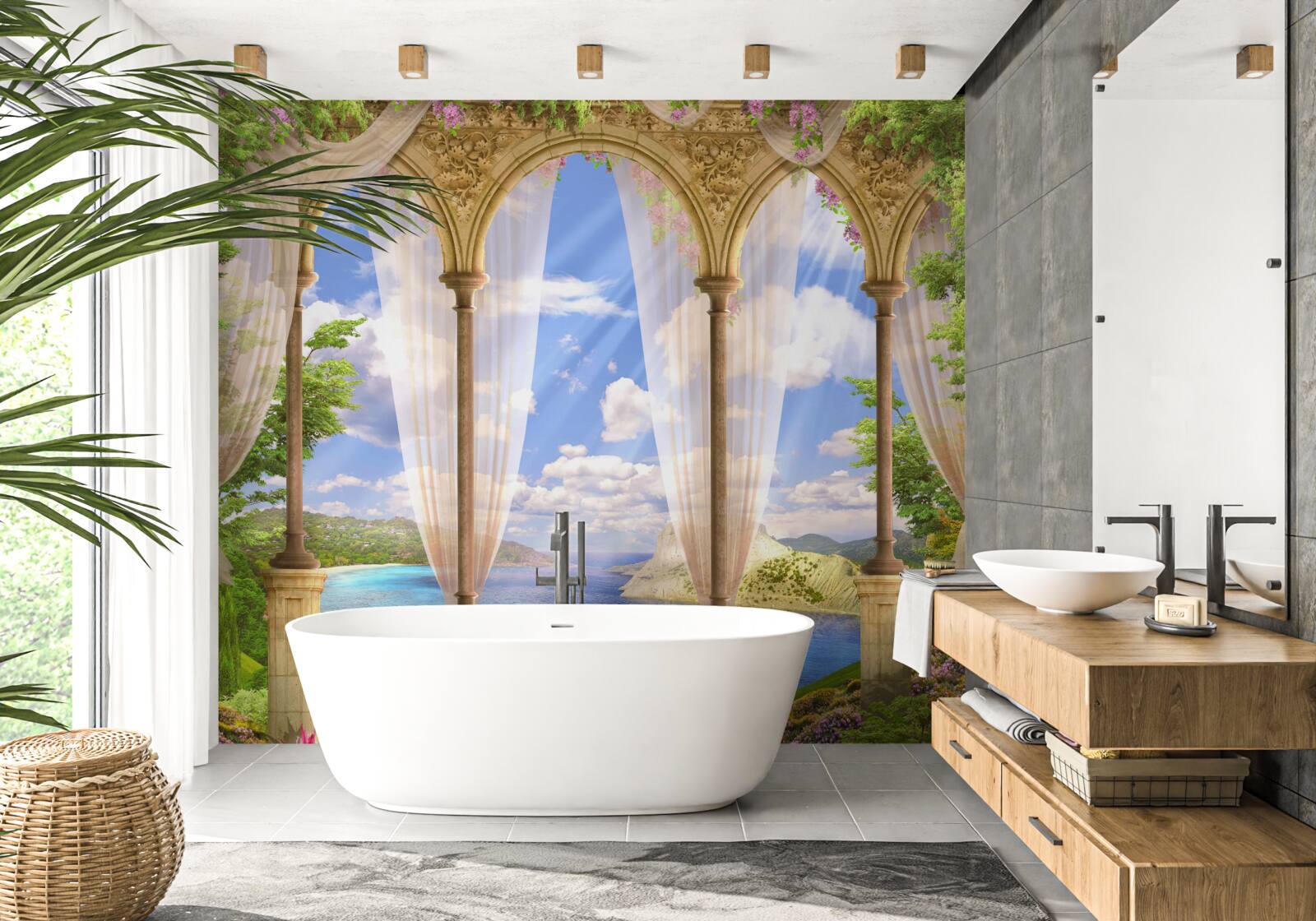 Fototapeta z terasy sa otvára morská hladina