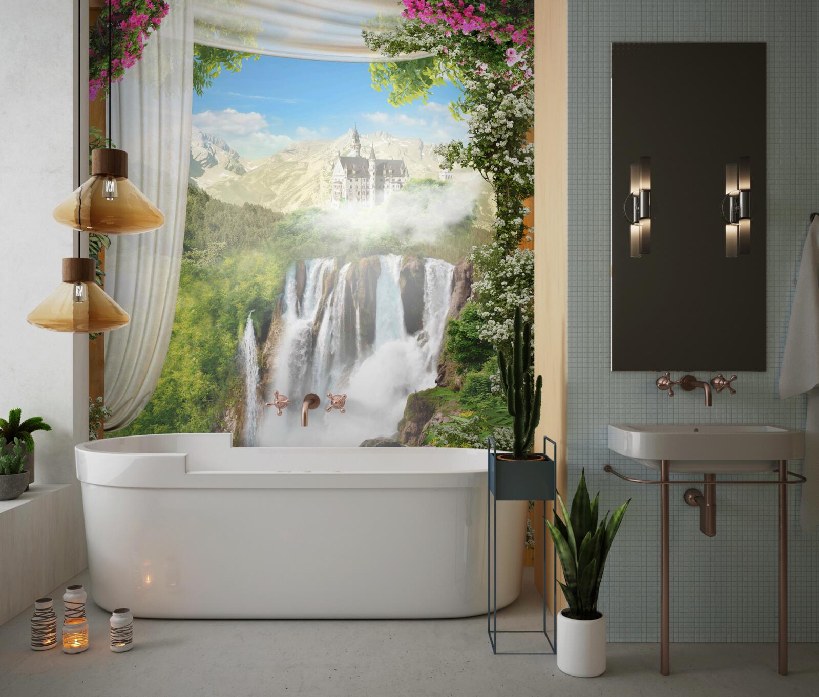 Fototapeta cesta vedúca k vodopádu