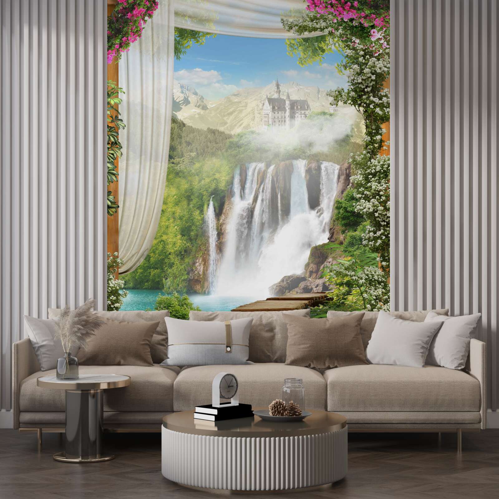 Fototapeta cesta vedúca k vodopádu