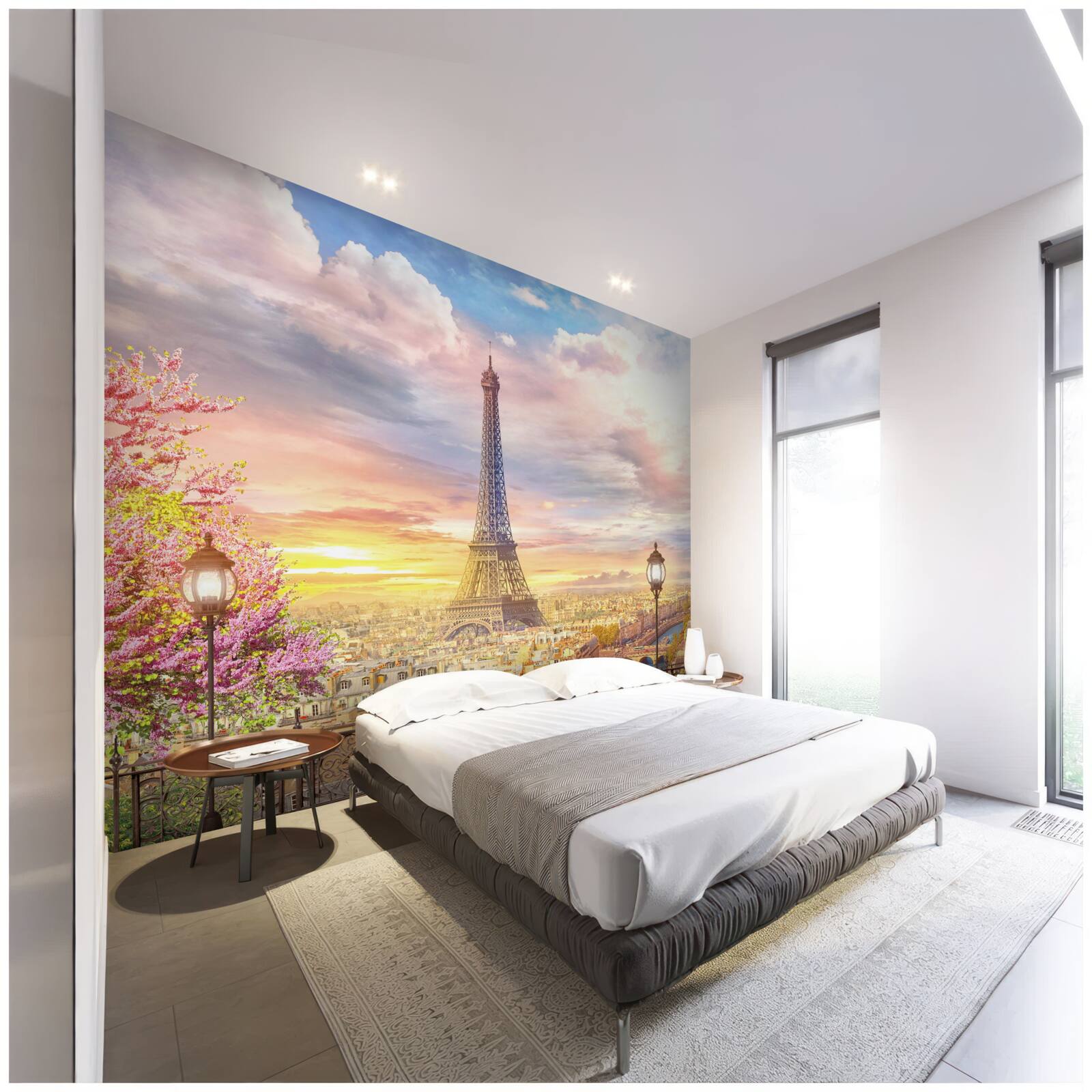 Fototapeta zamračená panoráma Eiffelovej veže