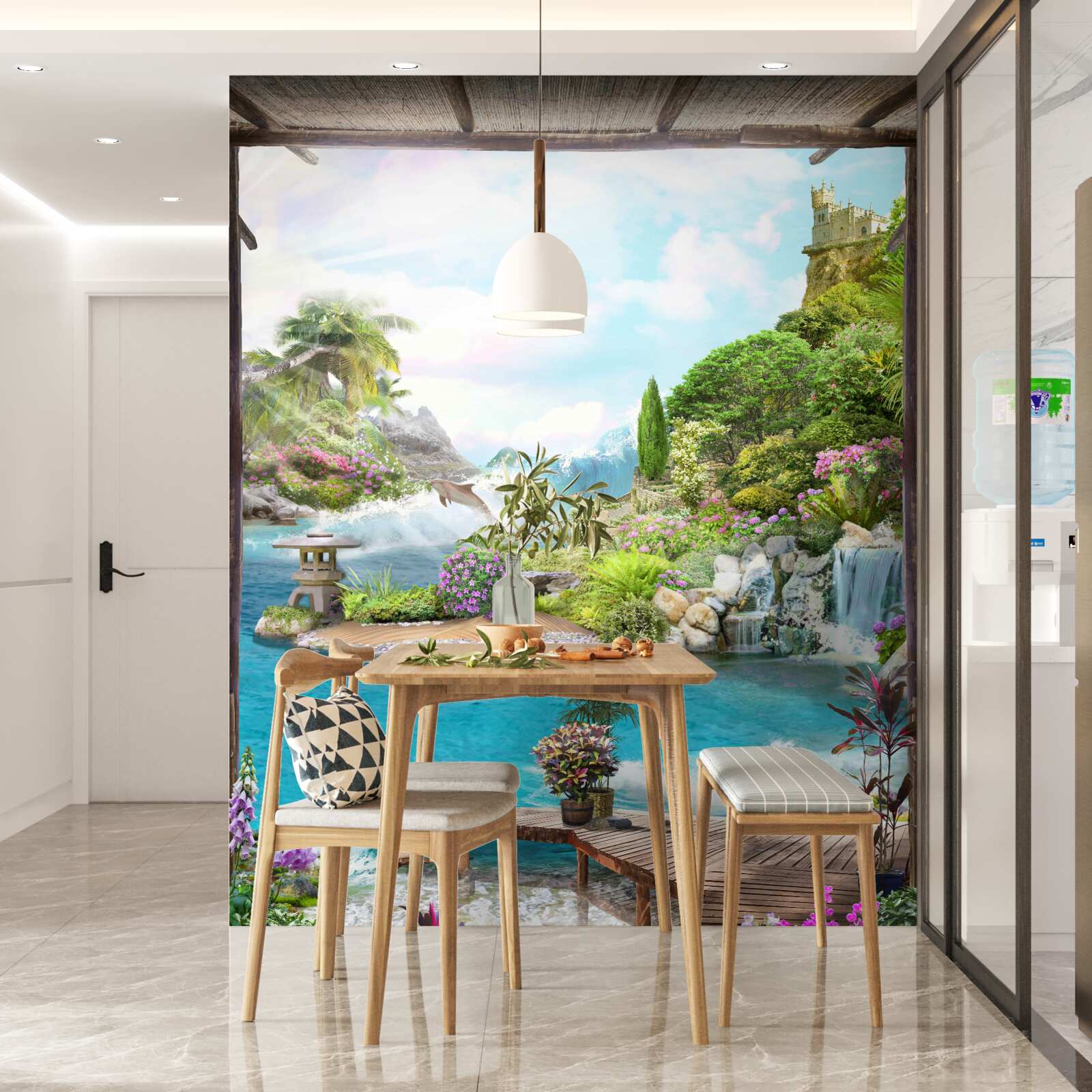 Fototapeta ohromujúca krajina malebnej oázy