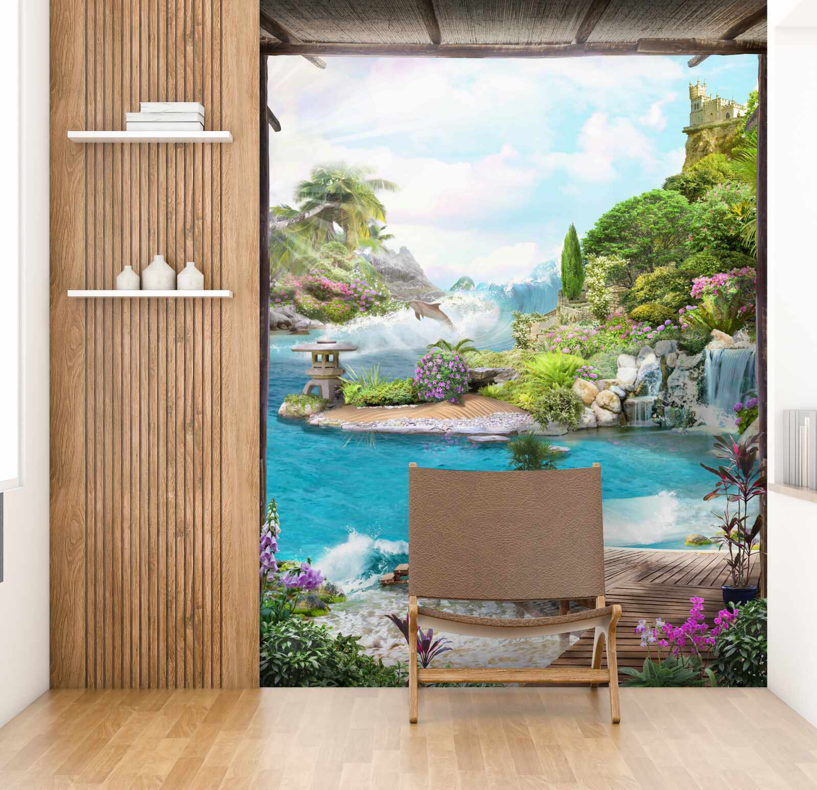 Fototapeta ohromujúca krajina malebnej oázy