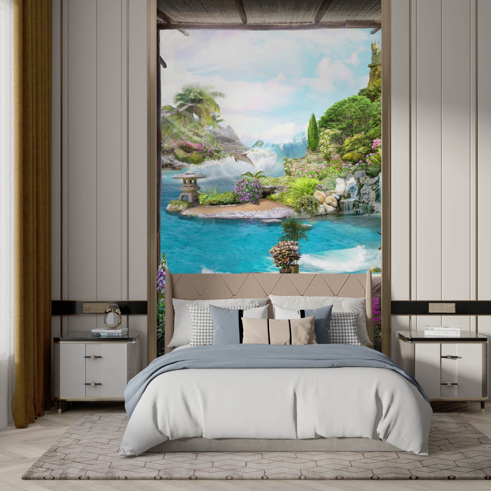 Fototapeta ohromujúca krajina malebnej oázy