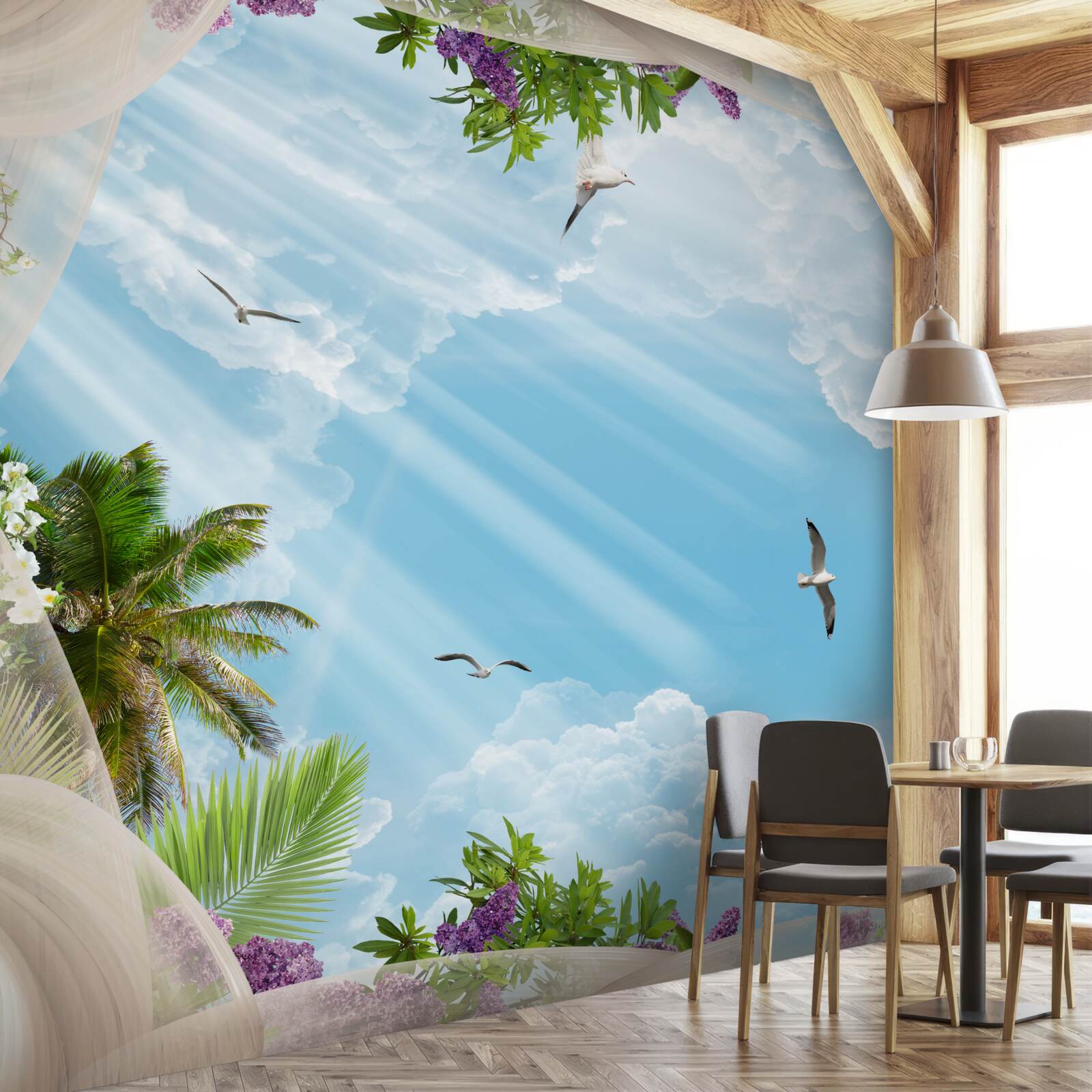 Fototapeta vtáky a obloha