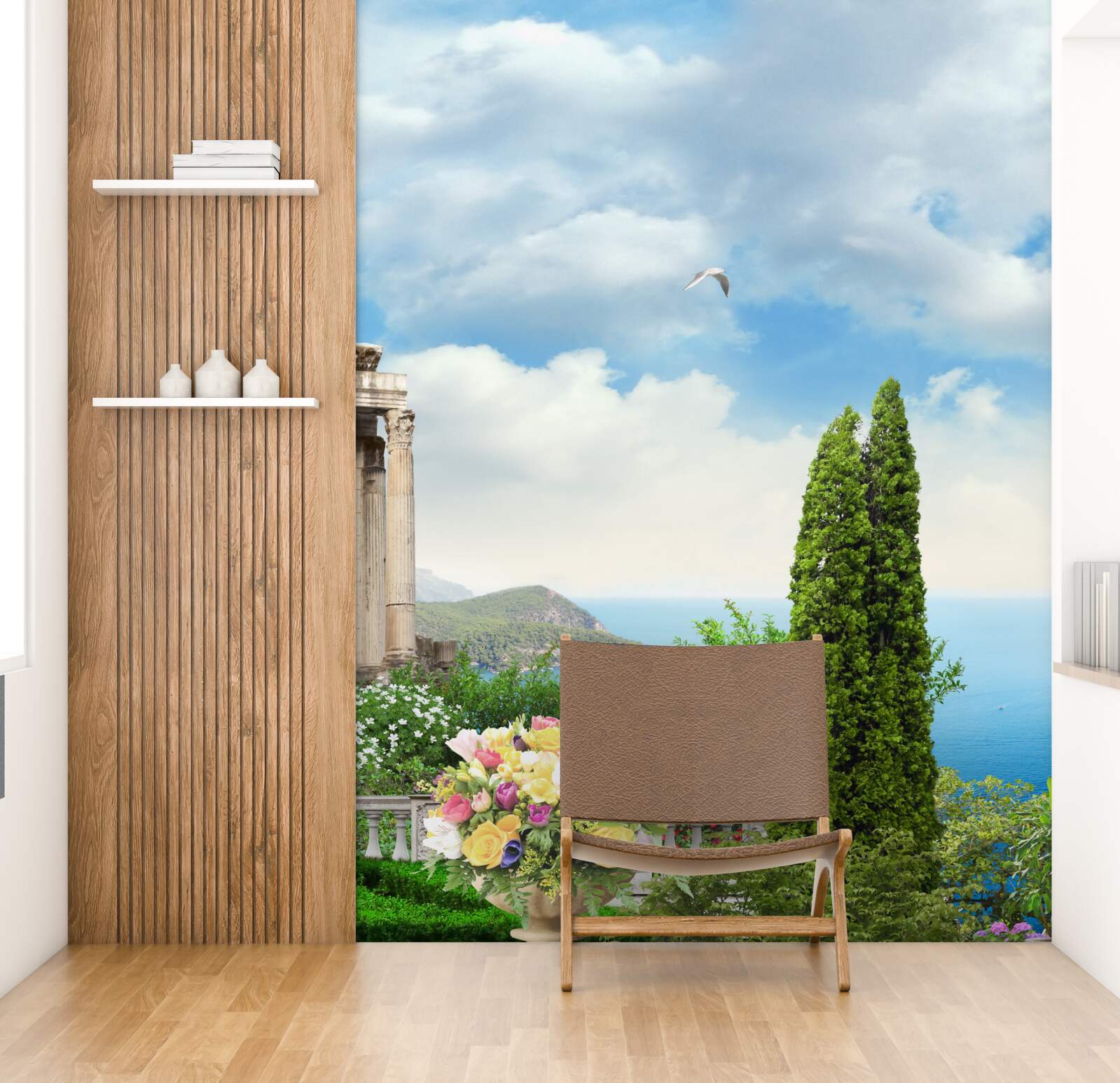 Fototapeta výhľad z balkóna na krásnu krajinu