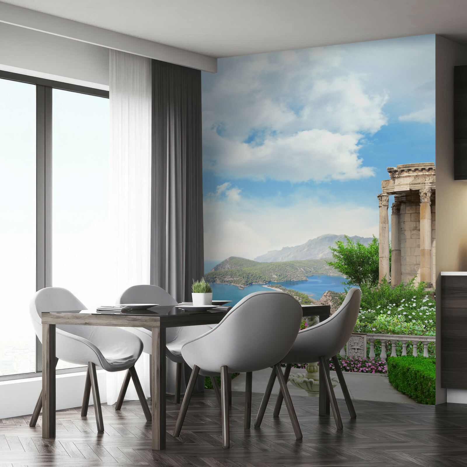 Fototapeta vodný prvok v záhrade