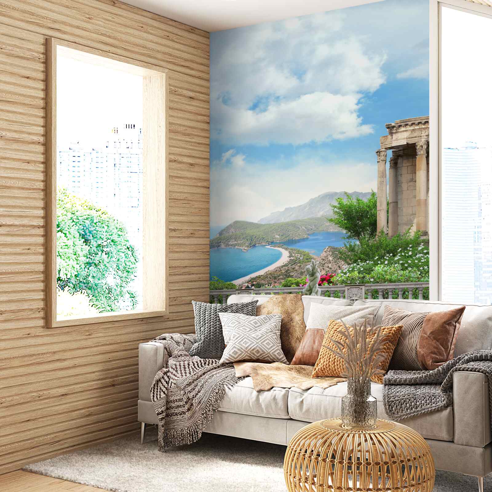 Fototapeta vodný prvok v záhrade