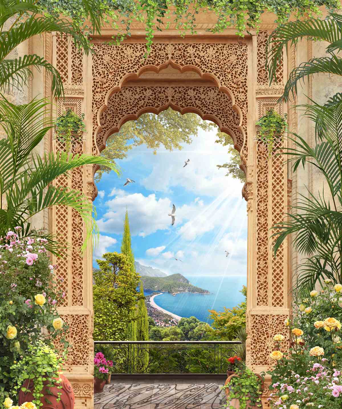 Fototapeta ladný prelamovaný oblúk