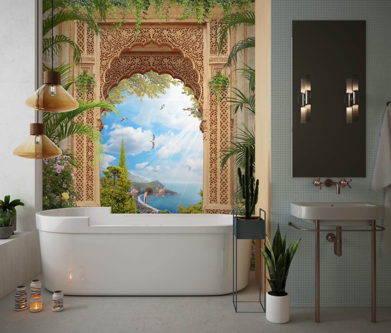 Fototapeta ladný prelamovaný oblúk