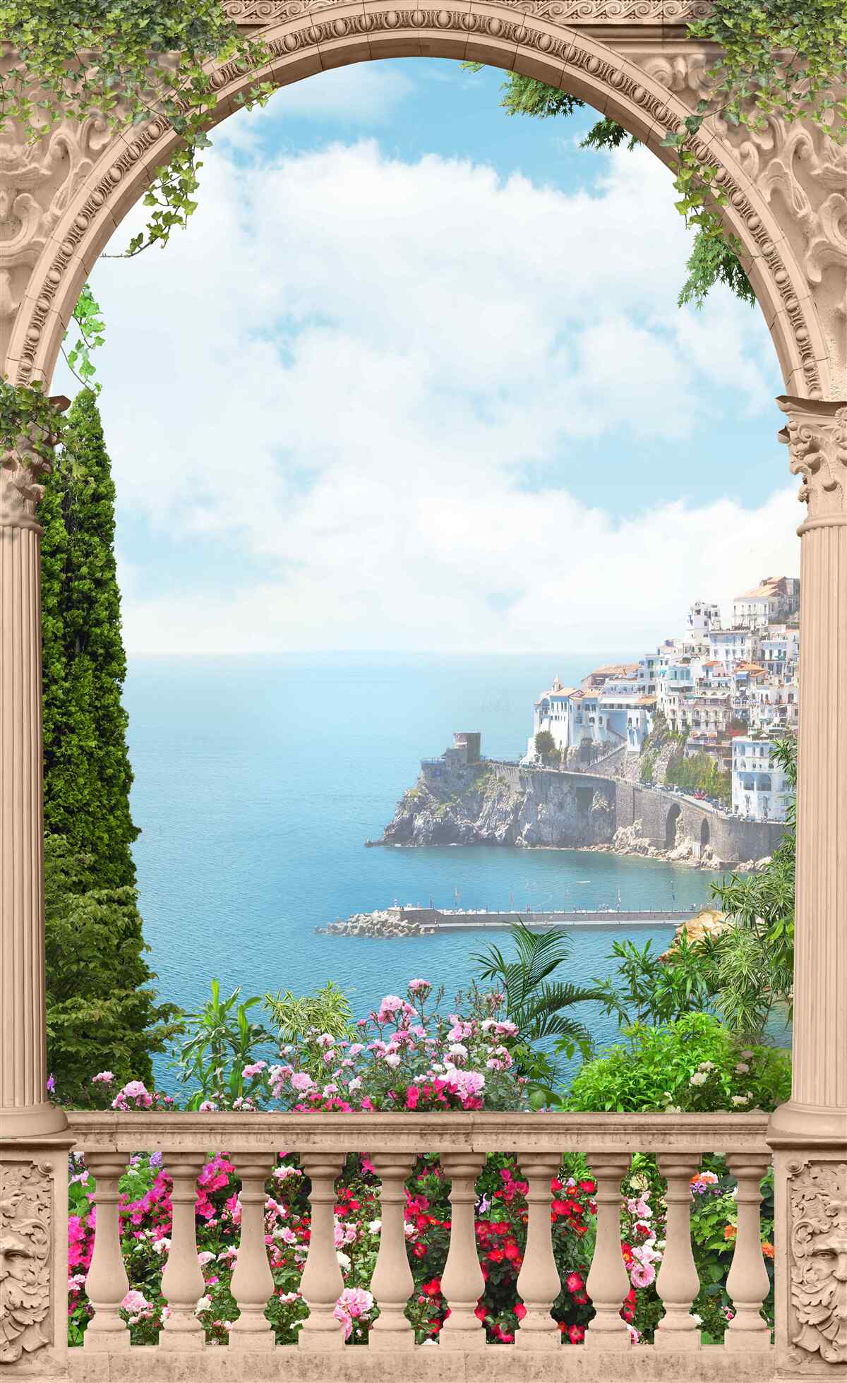 Fototapeta krajina zálivu v Taliansku