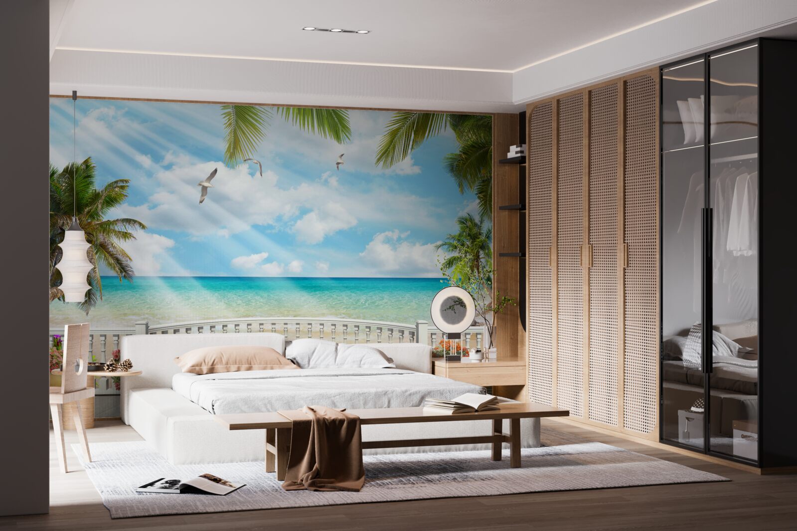 Fototapeta loggia s výhľadom na oceán