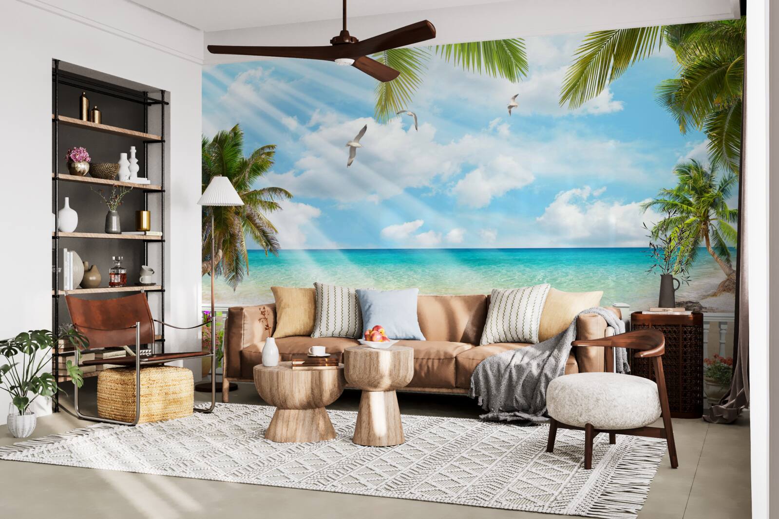 Fototapeta loggia s výhľadom na oceán