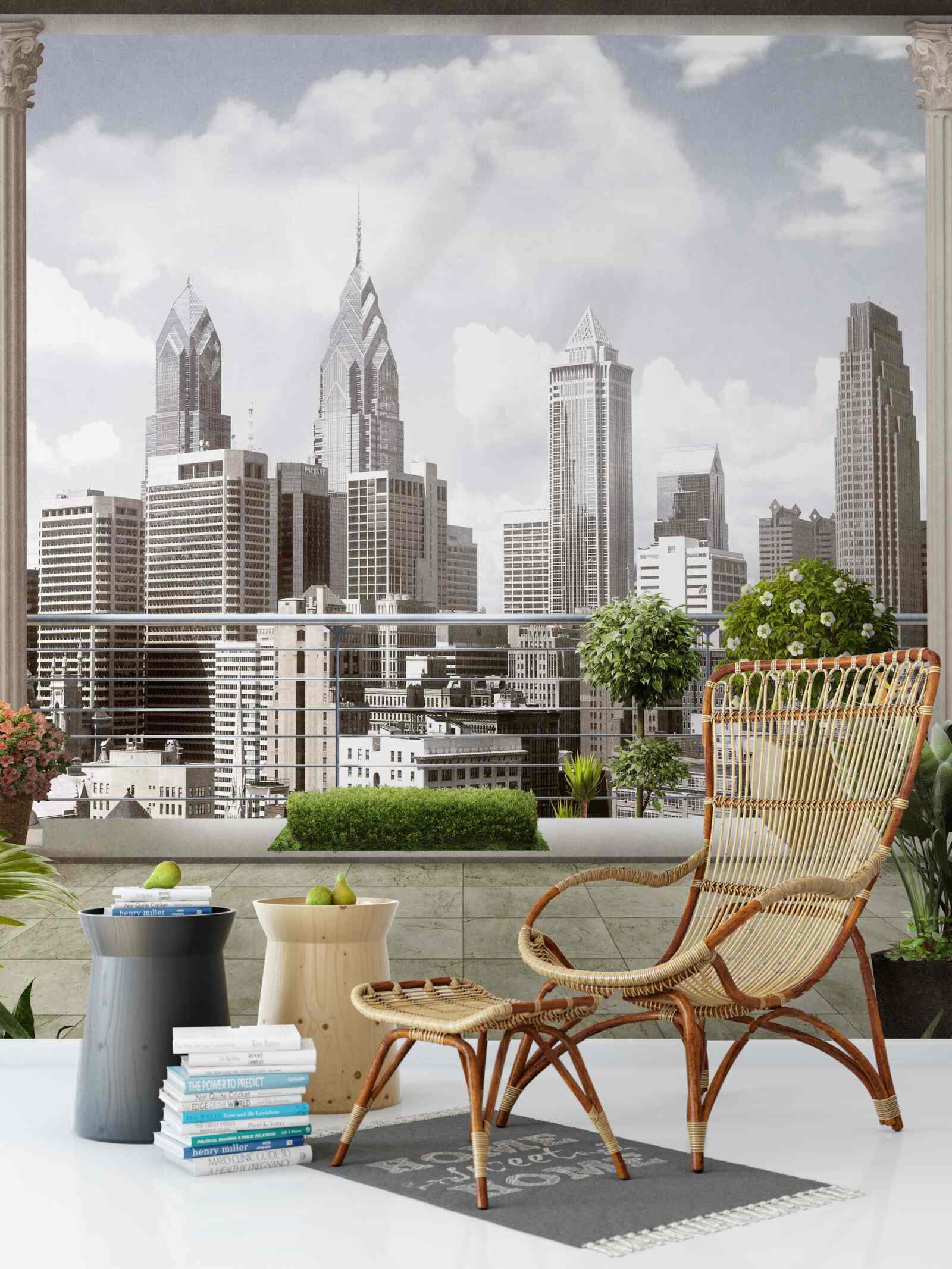 Fototapeta krajina mestských mrakodrapov