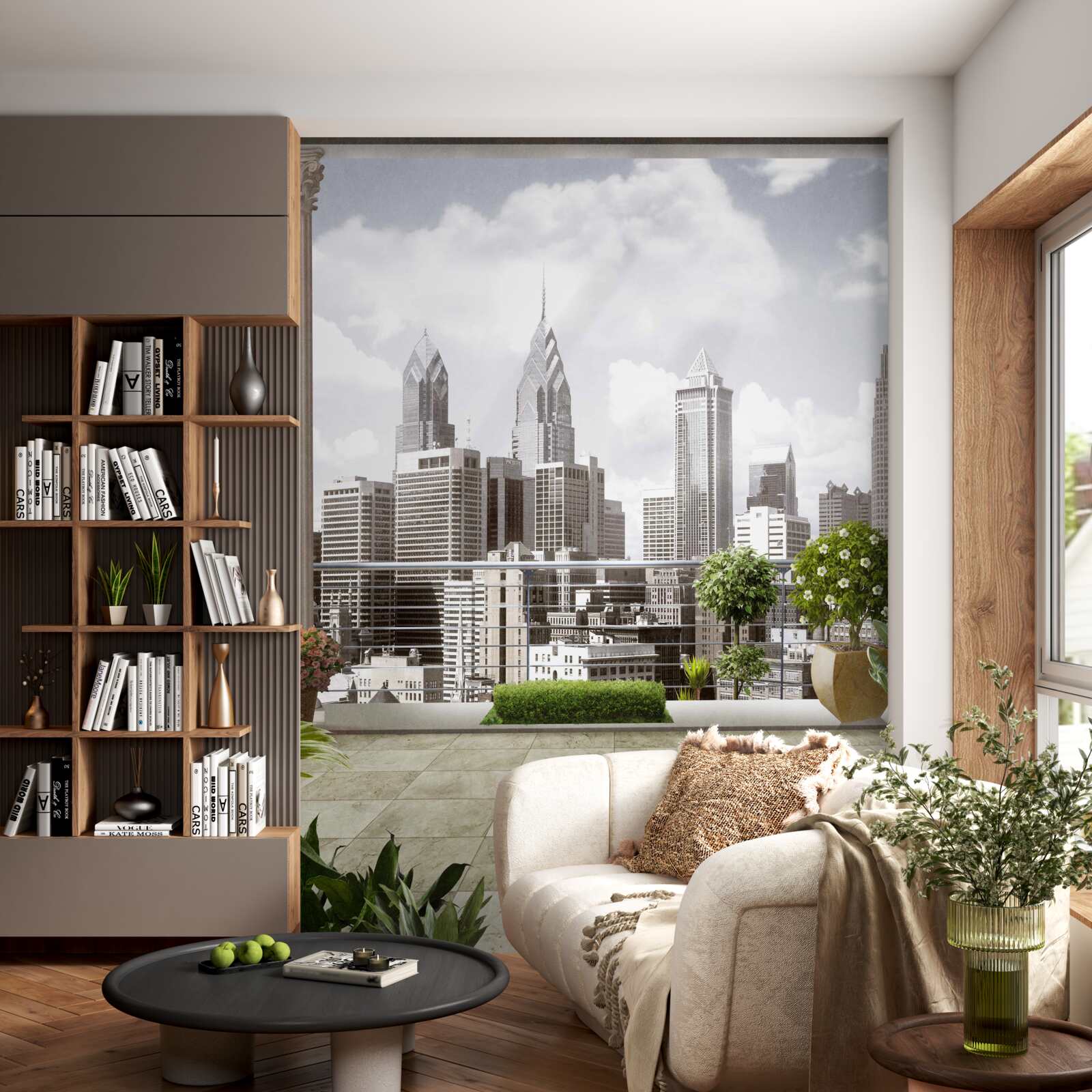 Fototapeta krajina mestských mrakodrapov