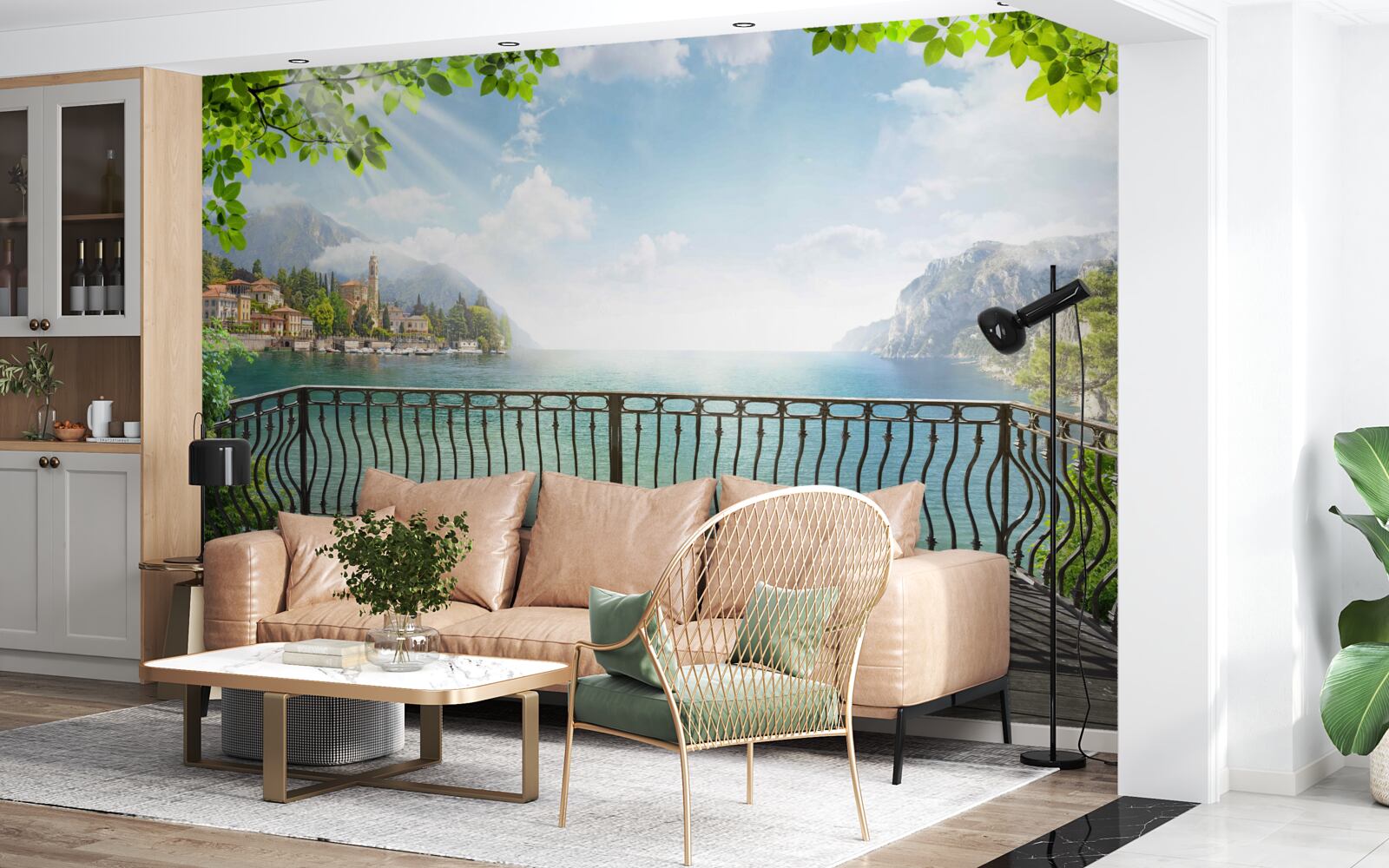 Fototapeta panoráma z otvorenej terasy