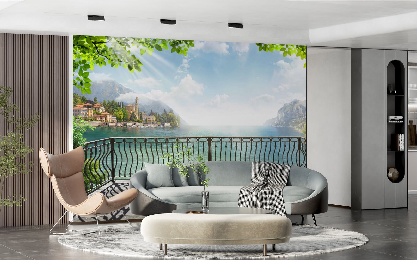 Fototapeta panoráma z otvorenej terasy