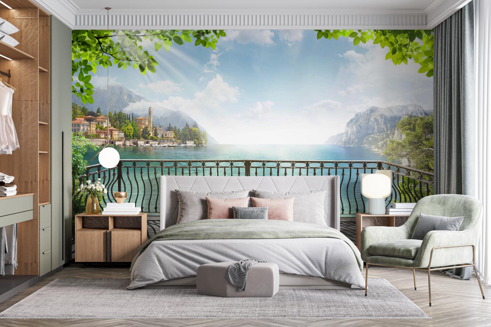 Fototapeta panoráma z otvorenej terasy