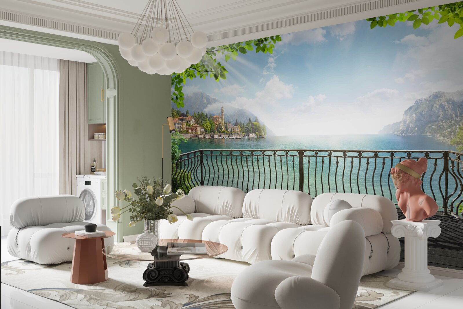 Fototapeta panoráma z otvorenej terasy