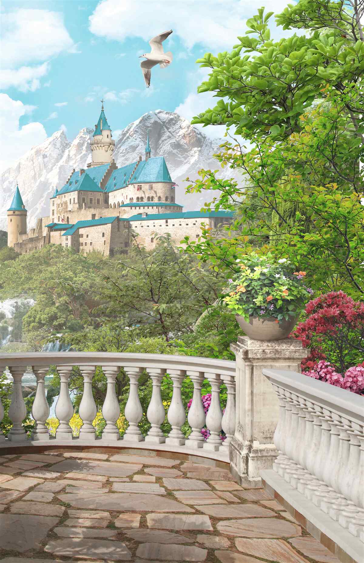 Fototapeta loggia s výhľadom na pevnosť