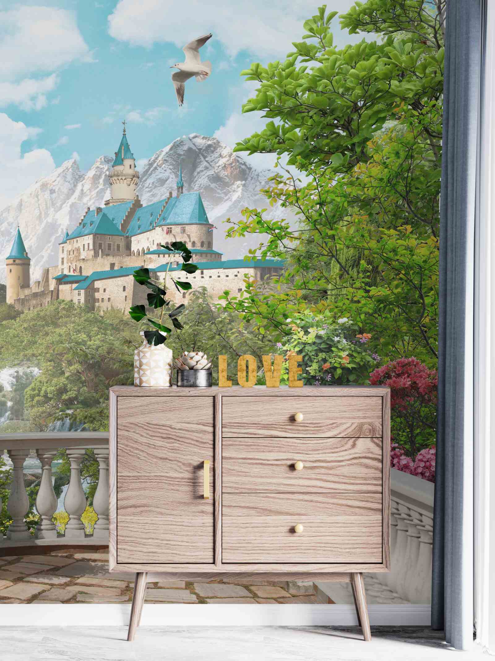 Fototapeta loggia s výhľadom na pevnosť