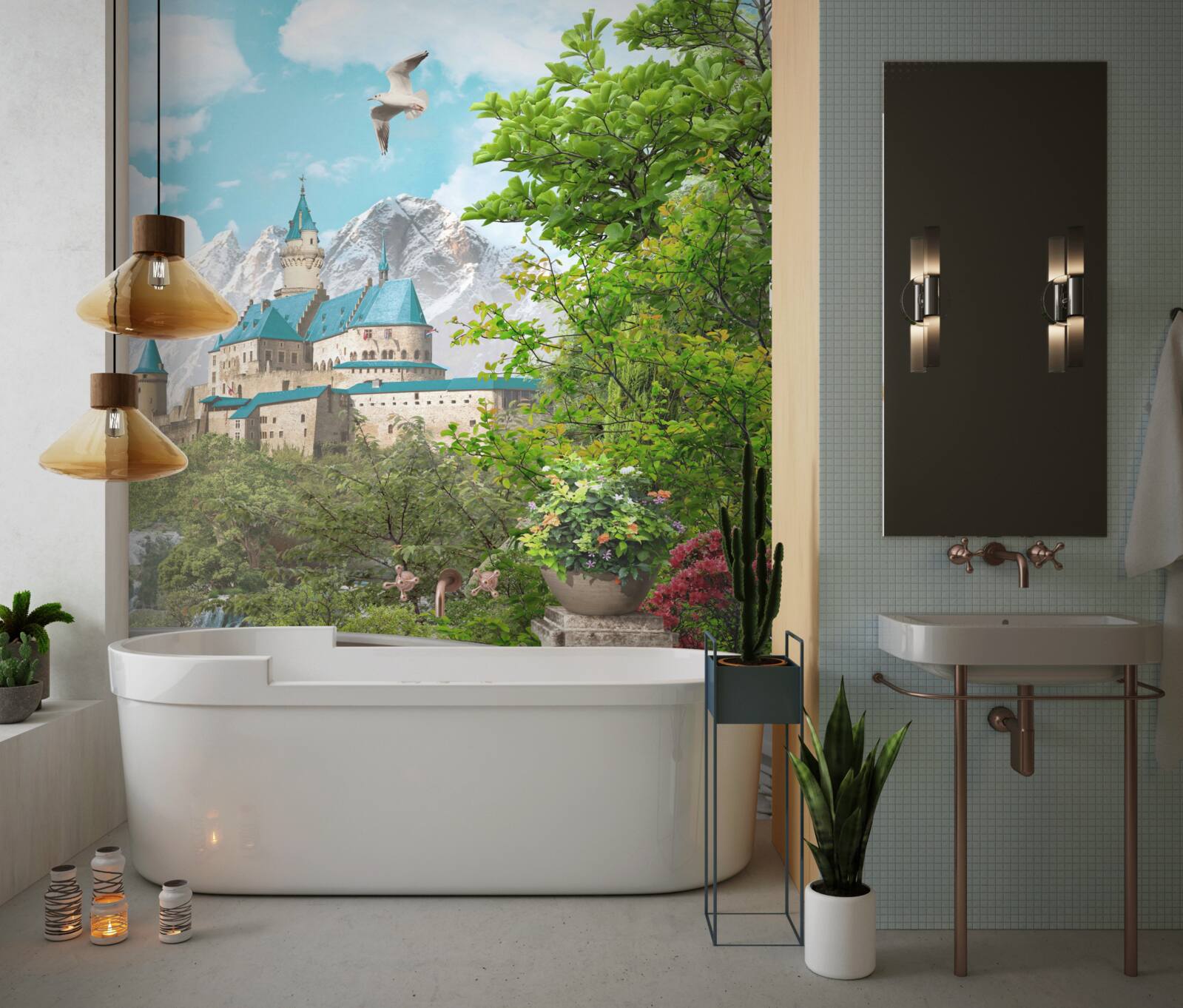 Fototapeta loggia s výhľadom na pevnosť