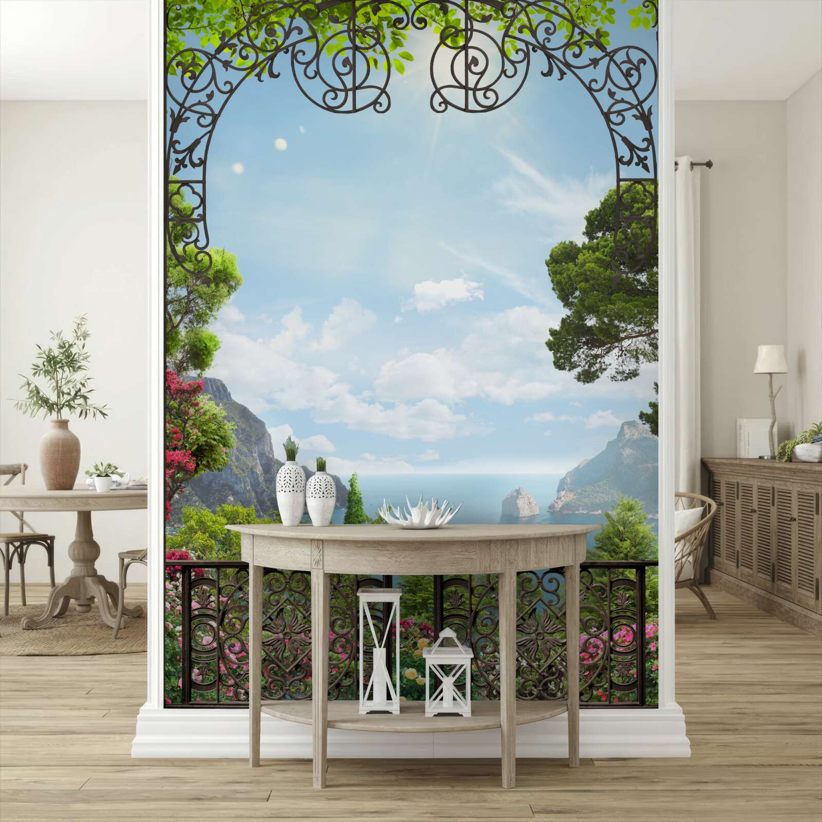 Fototapeta nádherná krajina s morom a skalami