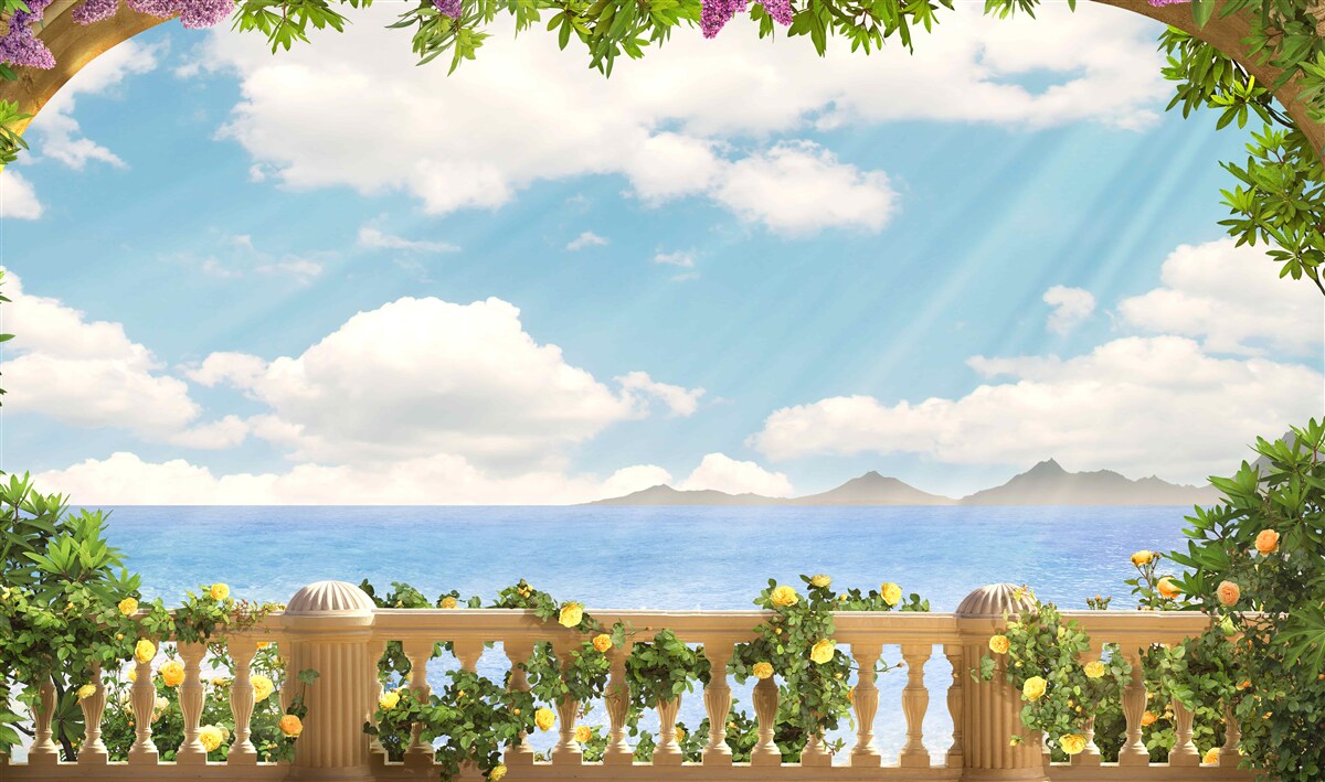 Fototapeta panoráma mora a zamračená obloha