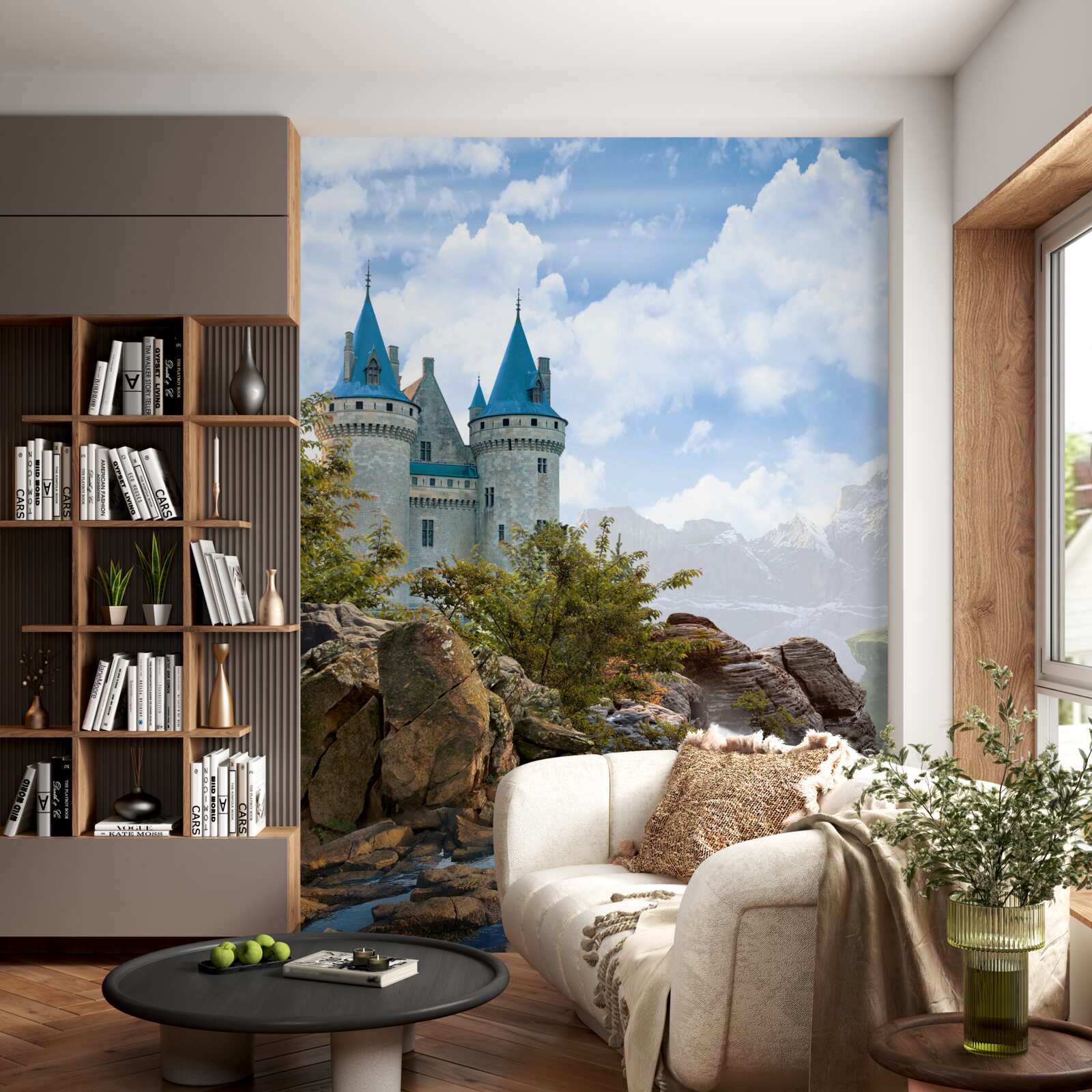 Fototapeta hrad ako z rozprávky, vytesaný v skalách