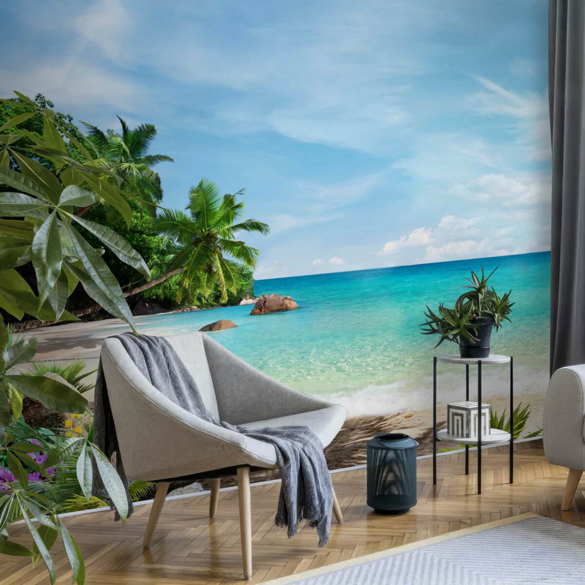 Fototapeta pláž s pieskom a morskou hladinou