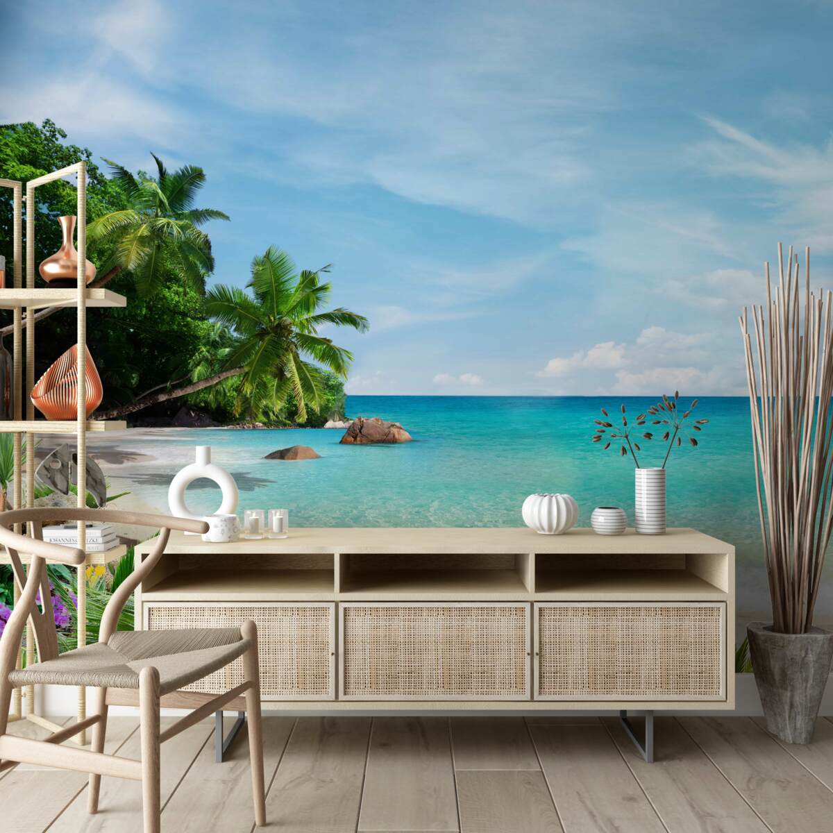 Fototapeta pláž s pieskom a morskou hladinou