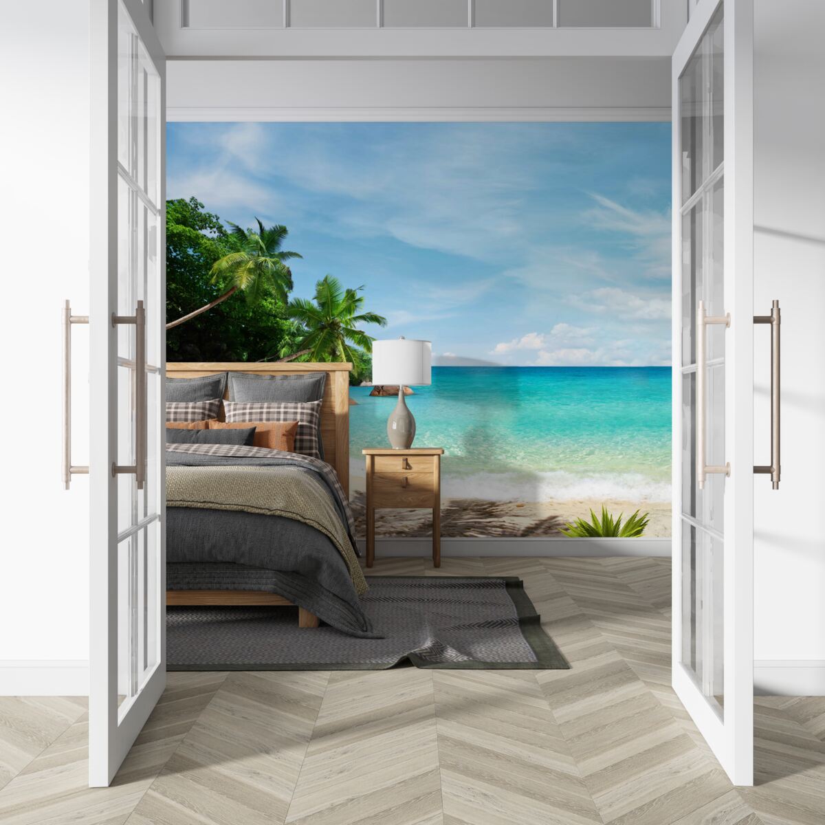 Fototapeta pláž s pieskom a morskou hladinou