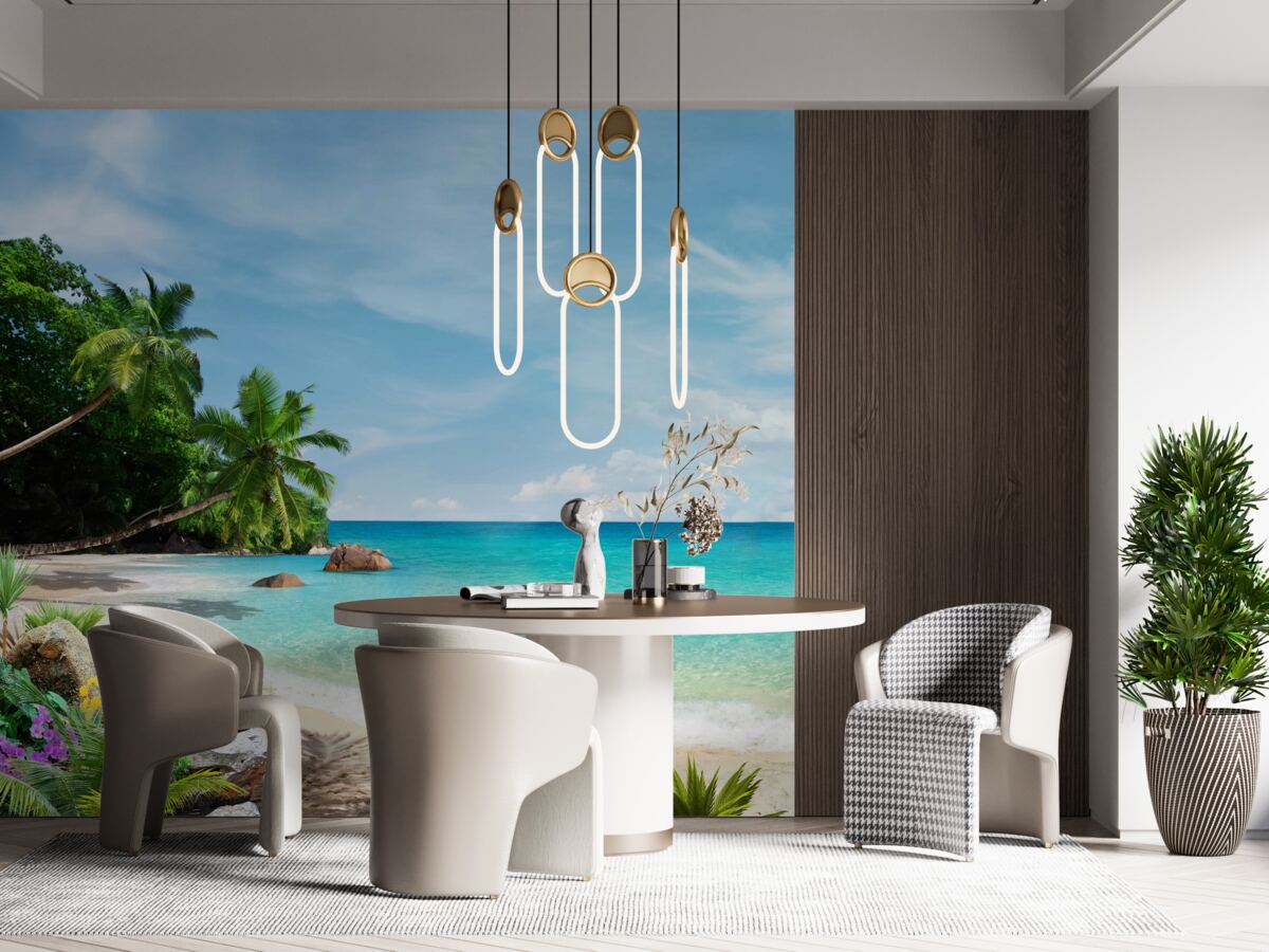 Fototapeta pláž s pieskom a morskou hladinou