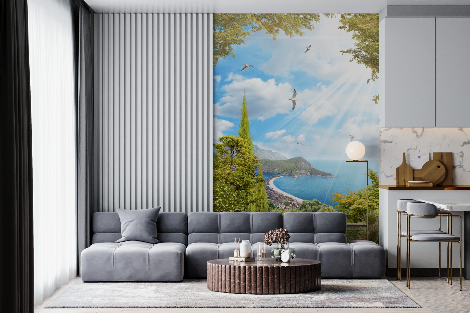 Fototapeta výhľad na okolie z balkóna