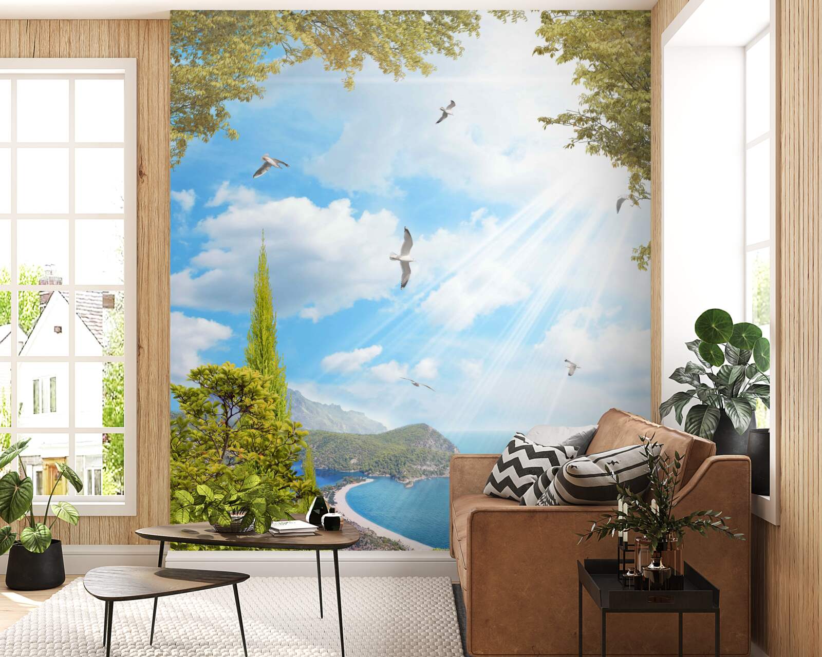 Fototapeta výhľad na okolie z balkóna