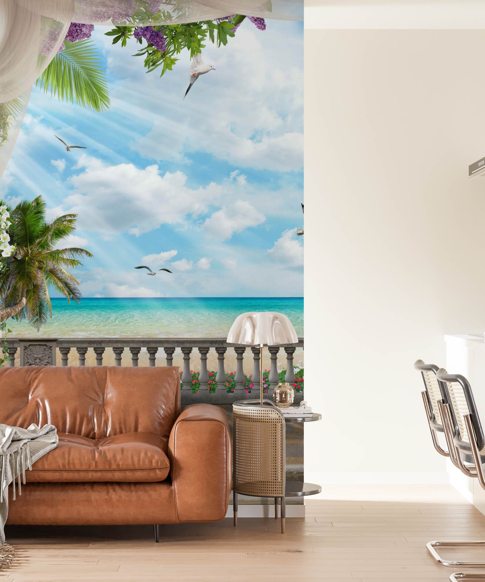 Fototapeta terasa s nádherným výhľadom