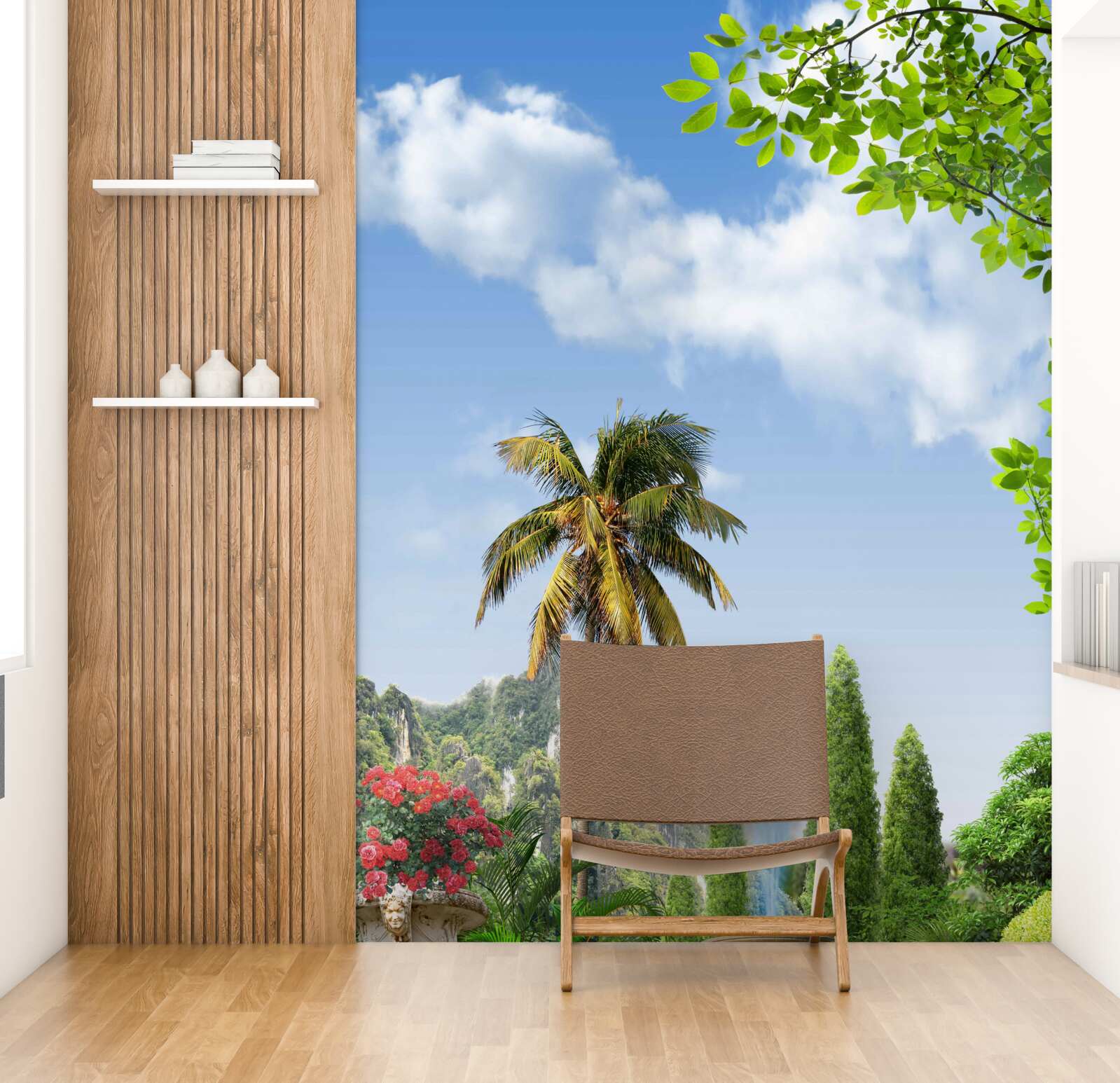 Fototapeta páv pri schodoch