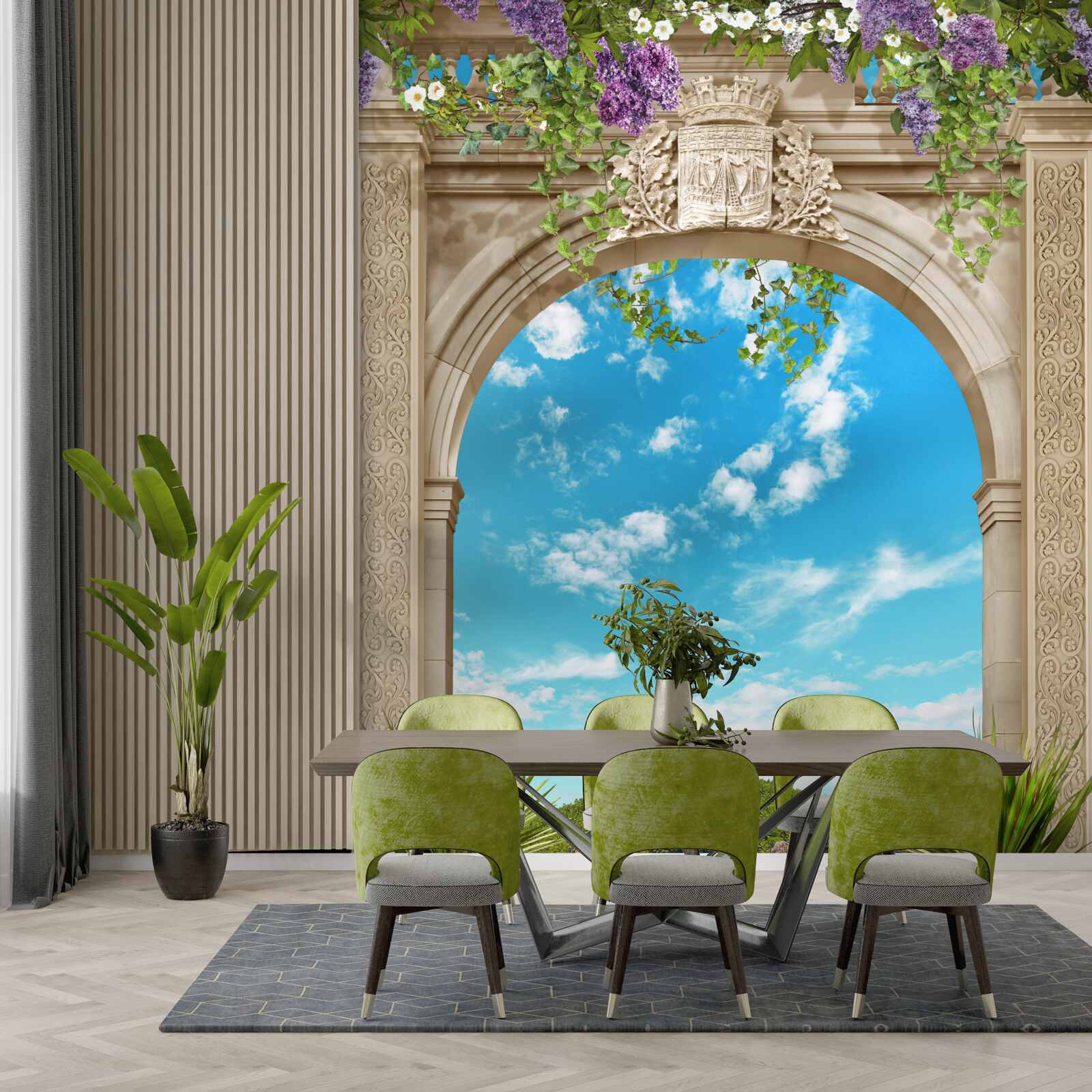 Fototapeta morská panoráma cez oblúk