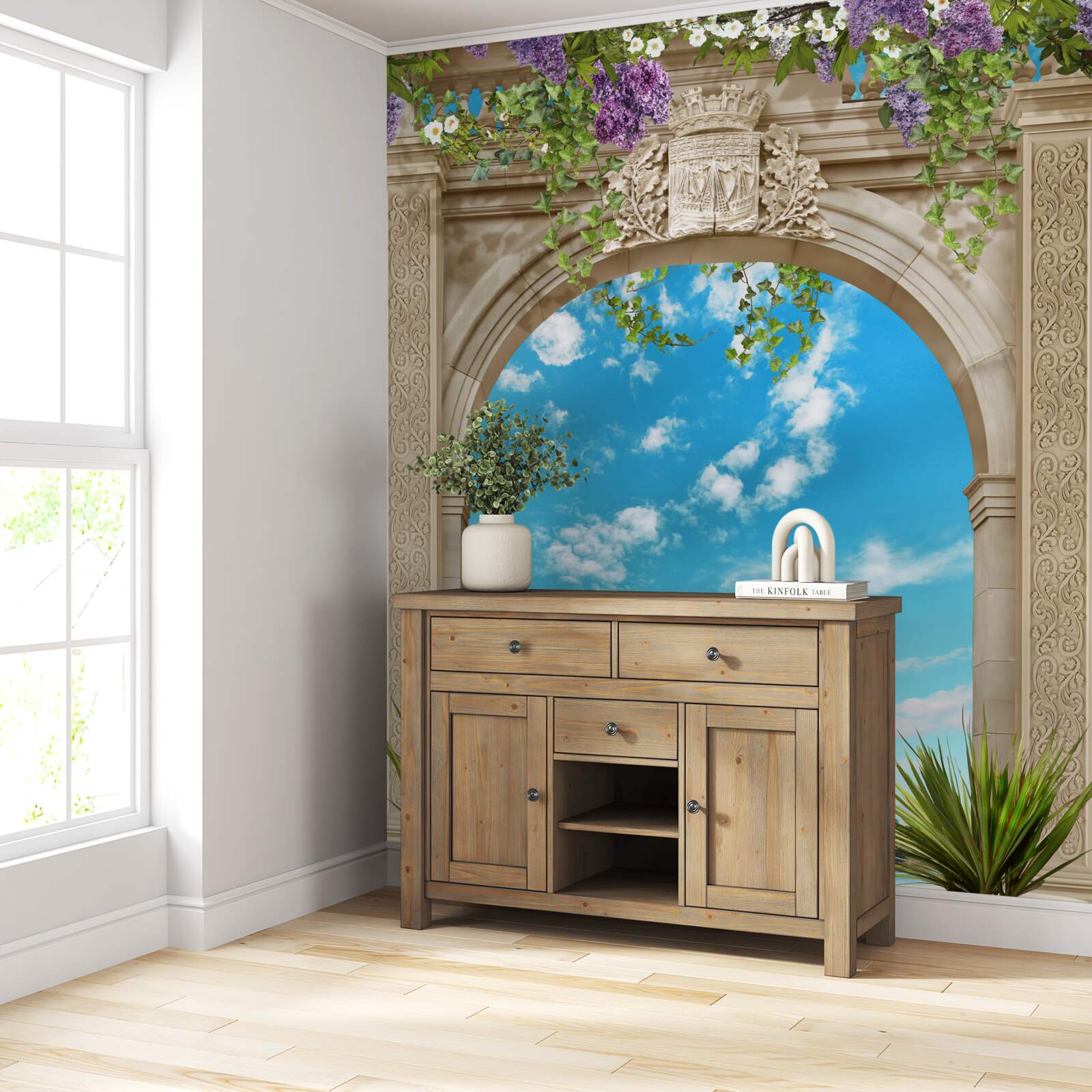 Fototapeta morská panoráma cez oblúk