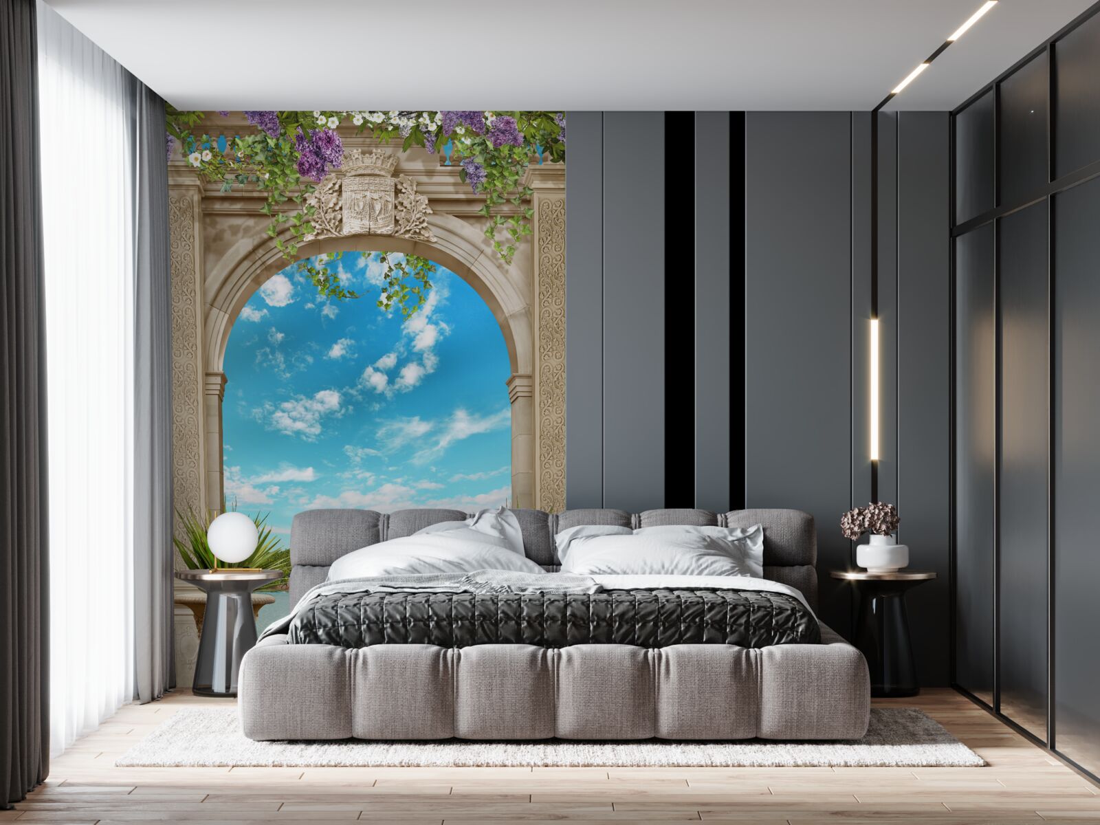 Fototapeta morská panoráma cez oblúk