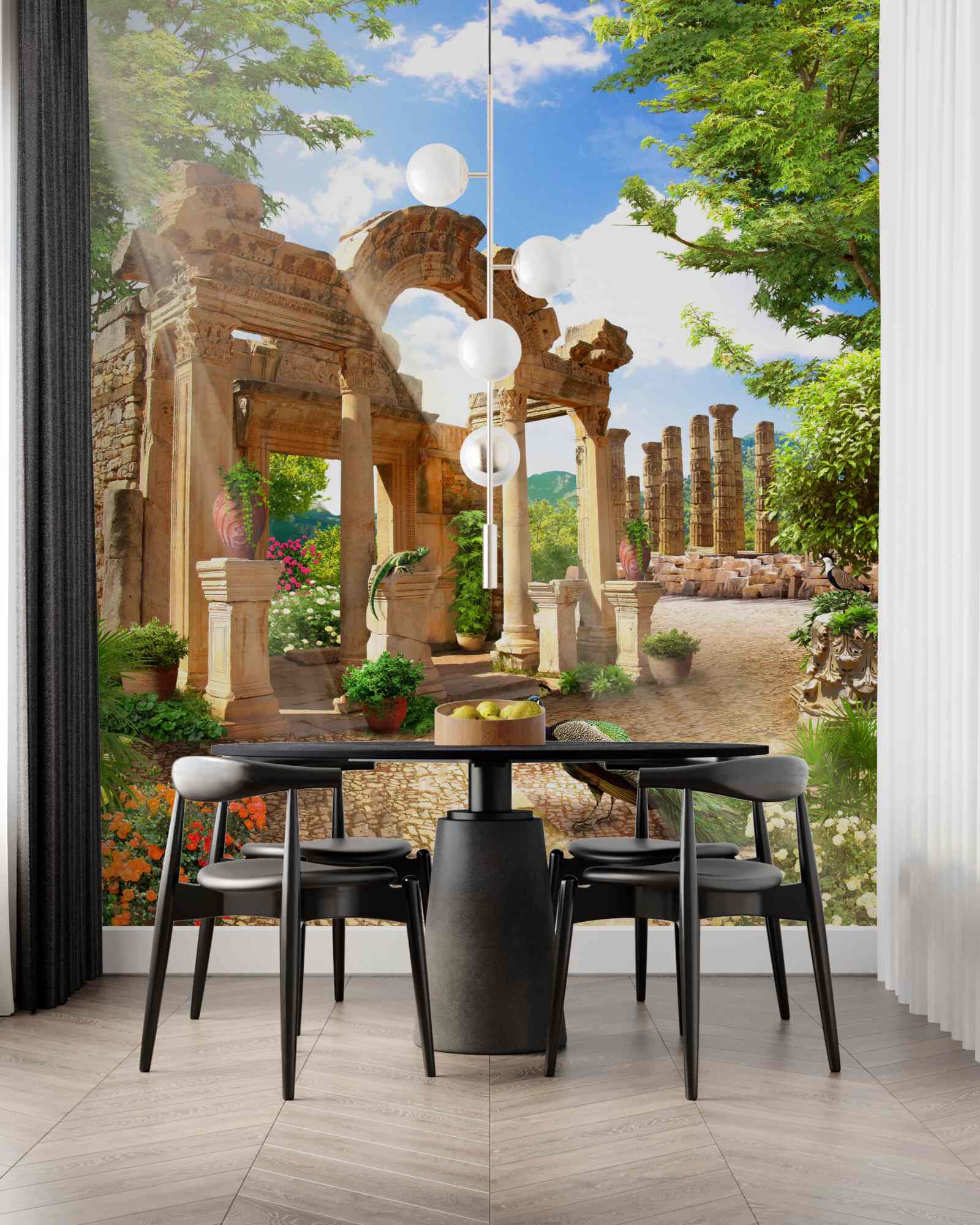 Fototapeta oblúkové kamenné konštrukcie s podperami